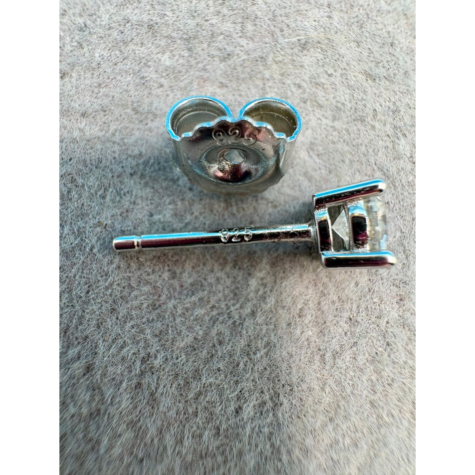 Jewelry NWT 2 Pair Moissanite Earring Bundle: Drop & Stud in Silver Size ONE SIZE - 4 Thumbnail