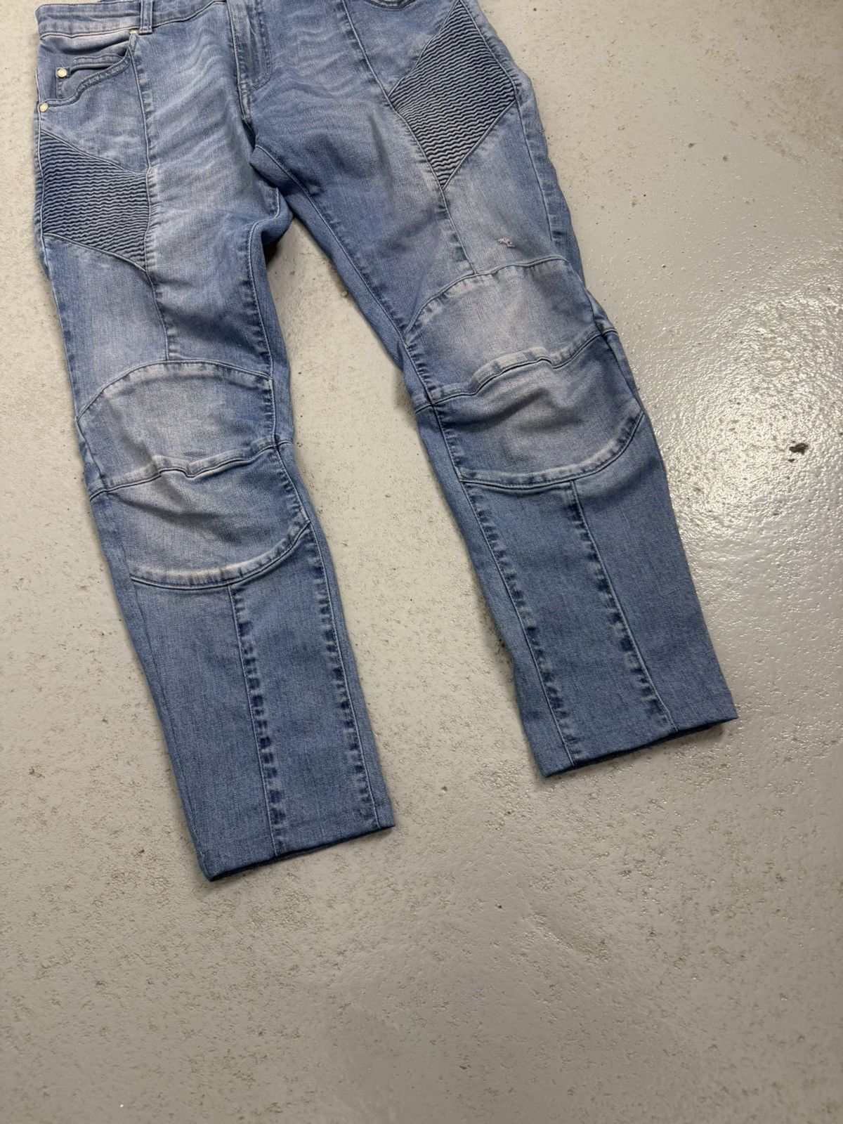Pierre Balmain Pierre Balmain Biker Jeans Size US 33 - 2 Thumbnail