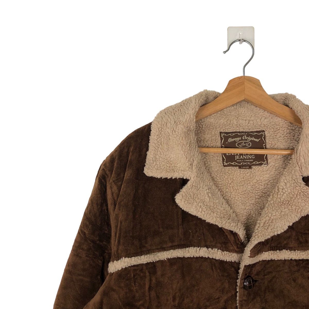 Japanese Brand 🔥90’s RARE EAST WOODS JEANING VELVET JACKET MINK FUR LINING Size US L / EU 52-54 / 3 - 6 Thumbnail