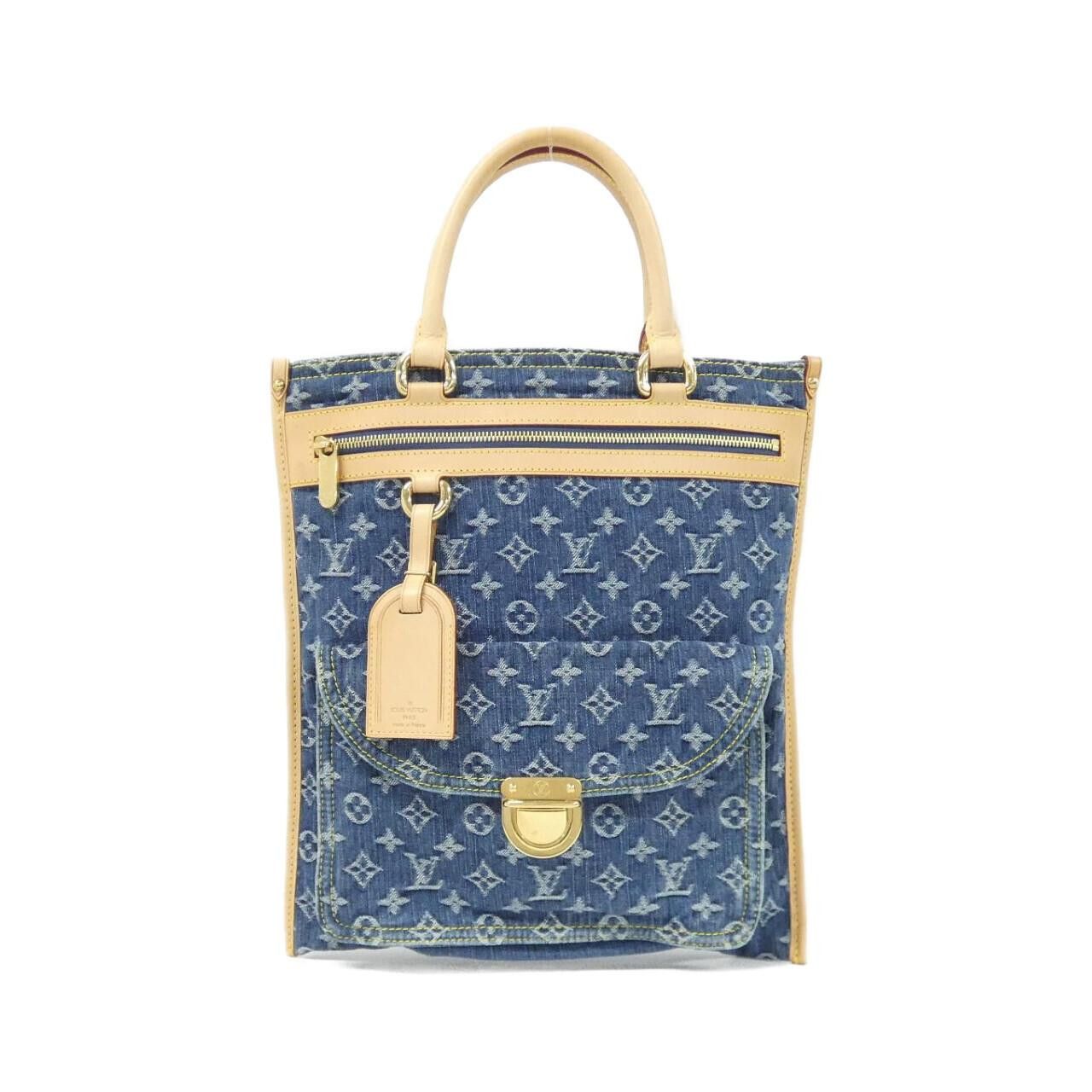 Louis Vuitton Louis Vuitton Louis Vuitton LV Remix Monogram Denim Tote Bag Textile Tote Bag M95018 DUTY FREE for USA Size ONE SIZE - 1 Thumbnail