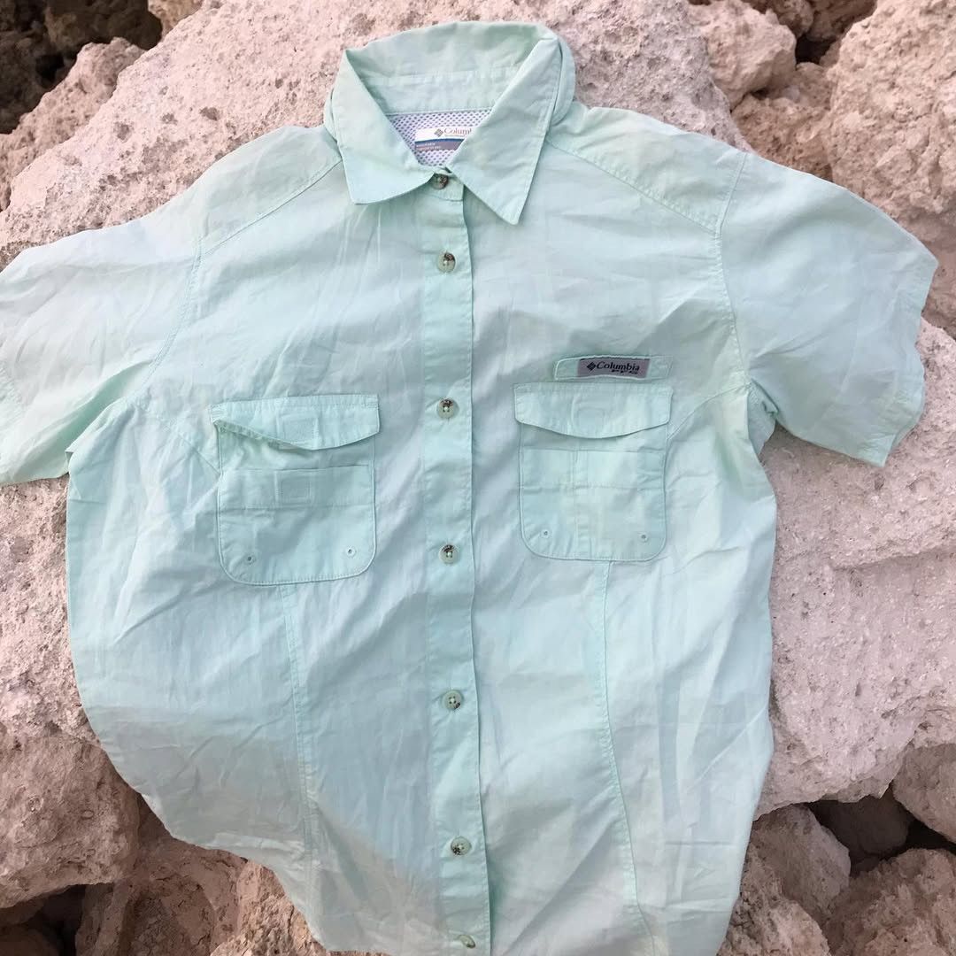Columbia × Hysteric Glamour Columbia Natural organic Sea Blue Columbia Hunting shirt Size US M / EU 48-50 / 2 - 8 Thumbnail