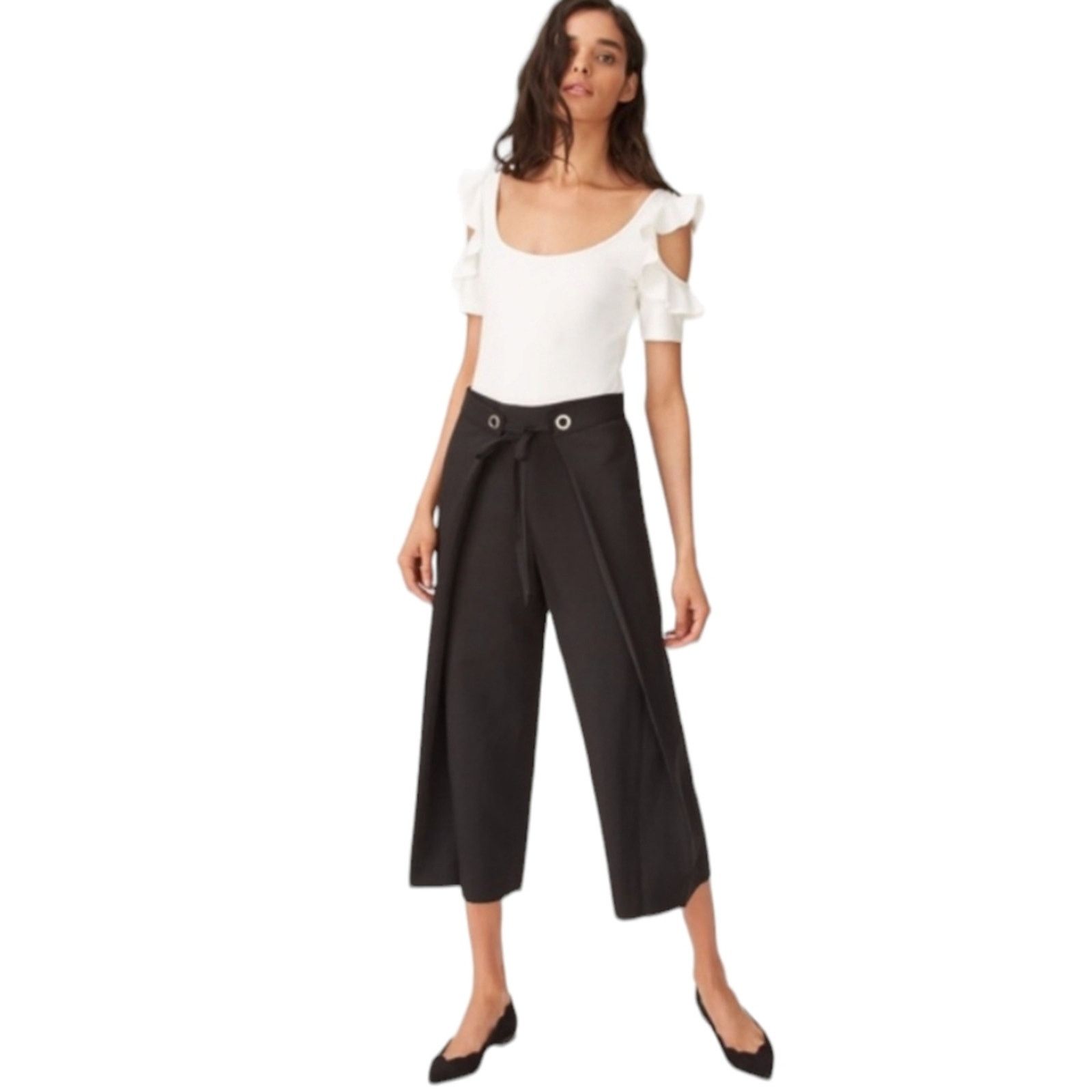 Club Monaco Club Monaco Janetta Crop Wide Leg Pants 0 Size 25" / US 0 / IT 36 - 4 Thumbnail