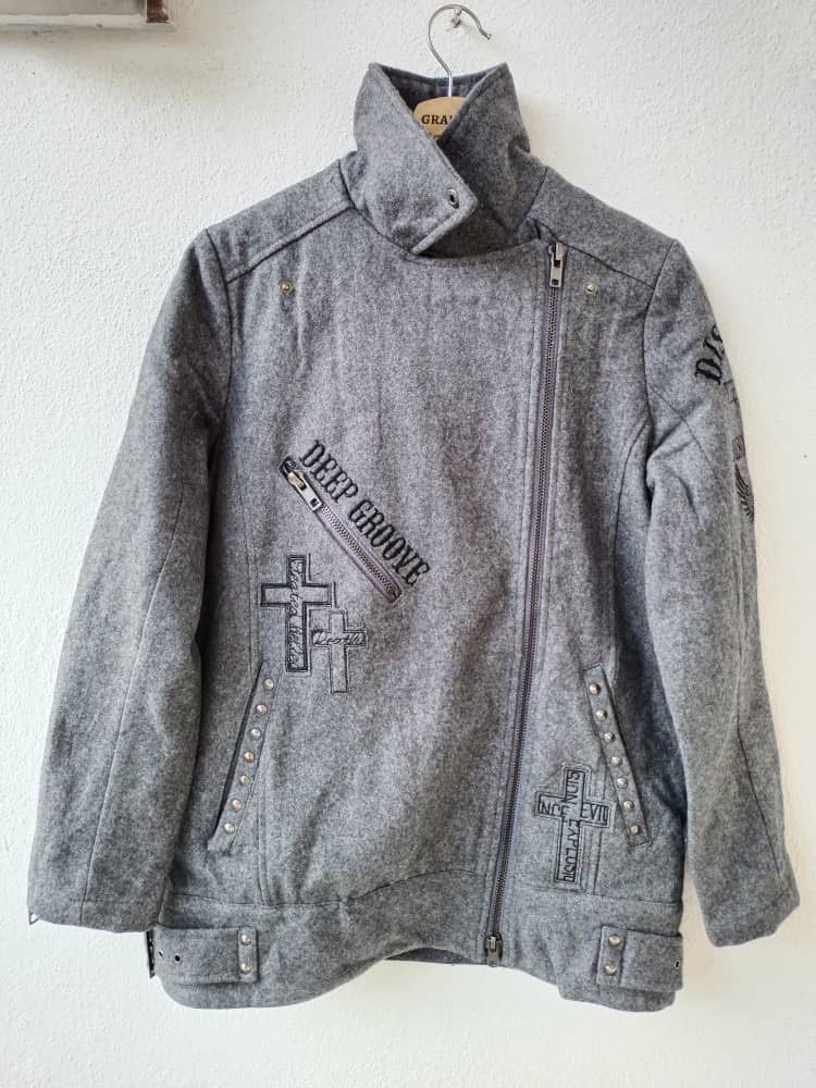 Japanese Brand vtg Wool Double Collar Ghost Of Harlem Wool Jacket Size US M / EU 48-50 / 2 - 5 Thumbnail