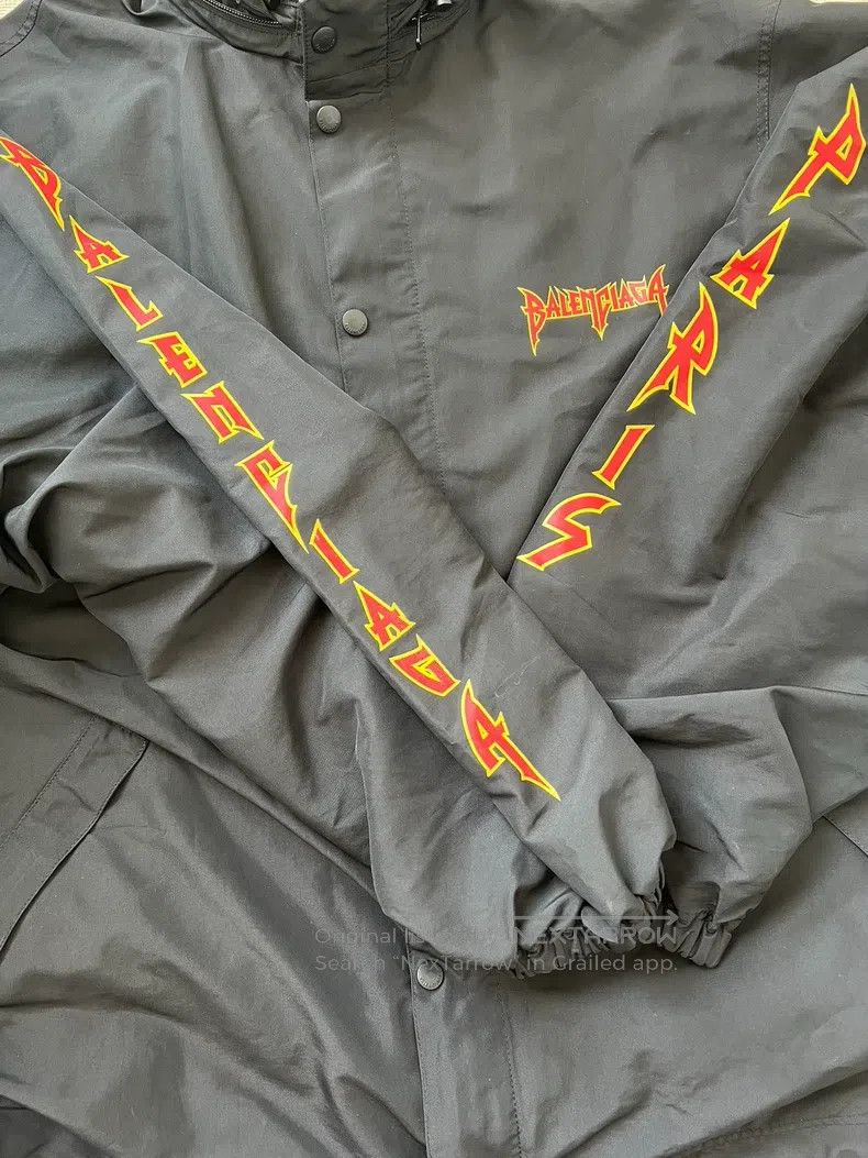 Balenciaga Balenciaga Flame Letter Logo Windbreaker Size US S / EU 44-46 / 1 - 3 Thumbnail