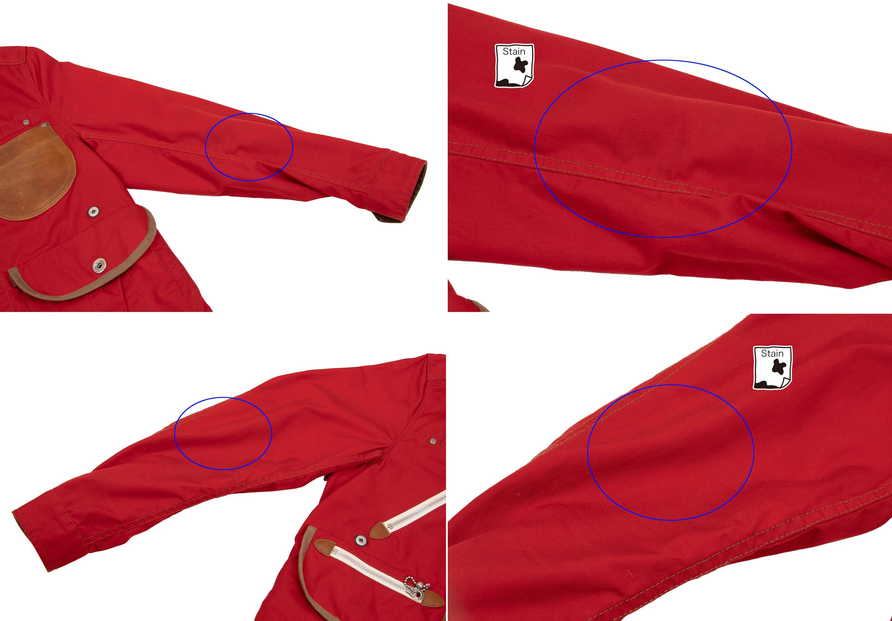 Junya Watanabe Reversible Leather Panel Jacket in Red-Brown, Size XS Size US XS / EU 42 / 0 - 6 Thumbnail