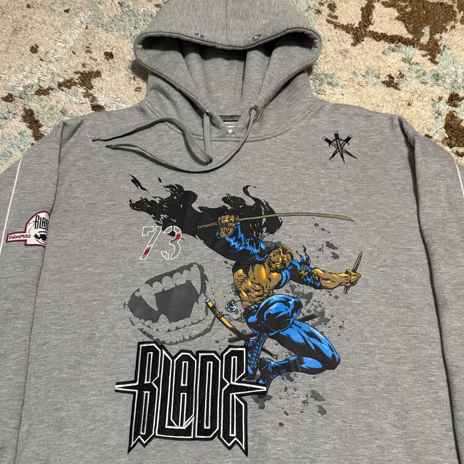Blaze × Marvel Comics Vintage Johnny Blaze x Marvel Blade Hoodie XL Vampire Hunter Size US XL / EU 56 / 4 - 2 Thumbnail