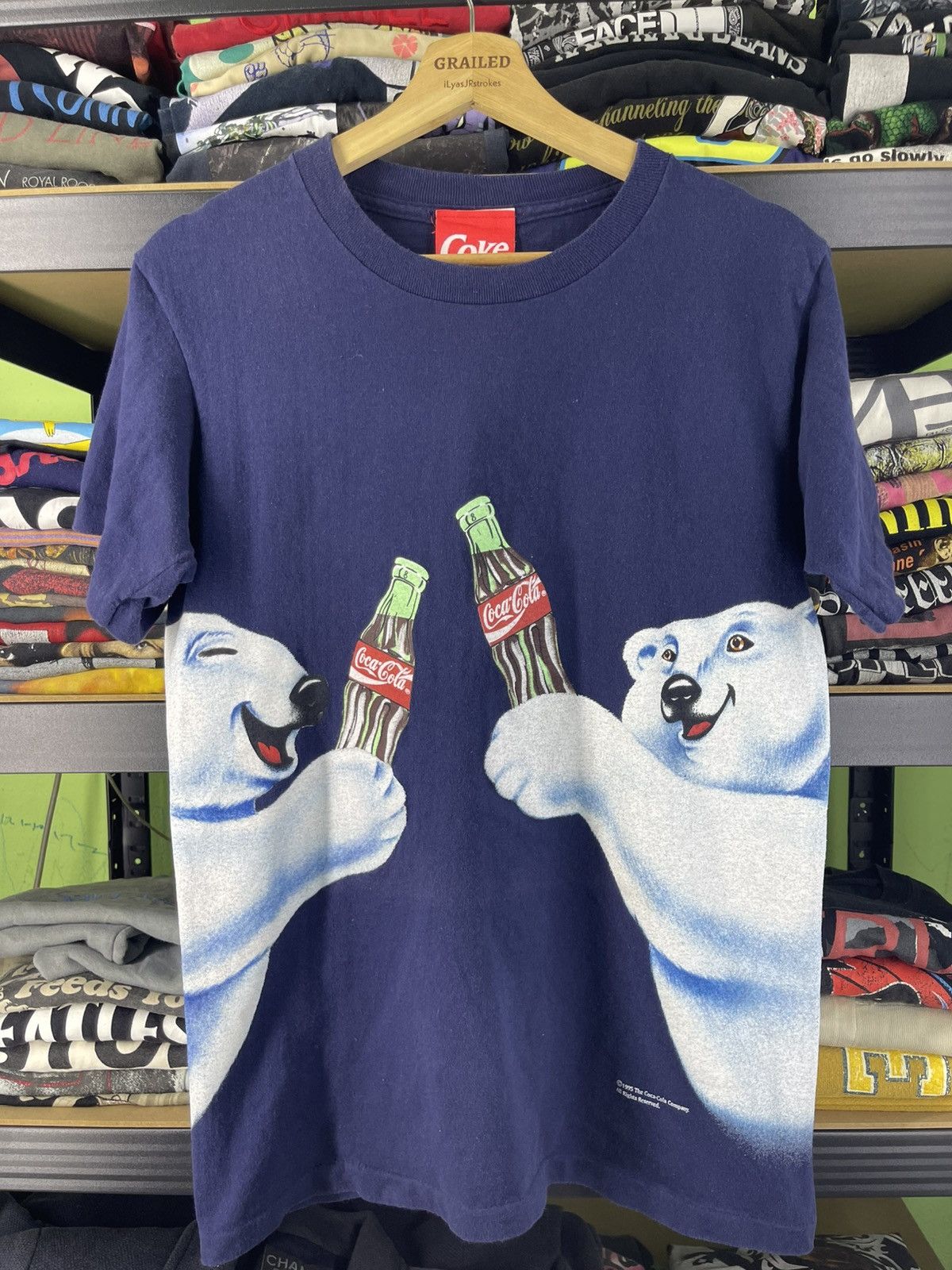 Coca Cola 1995 Vintage Coca-Cola Polar Bear T-shirt Size US M / EU 48-50 / 2 - 1 Thumbnail