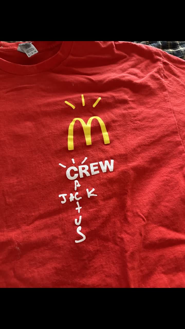 Travis Scott Cactus Jack McDonald's Crew Tee Size US XL / EU 56 / 4 - 2 Thumbnail