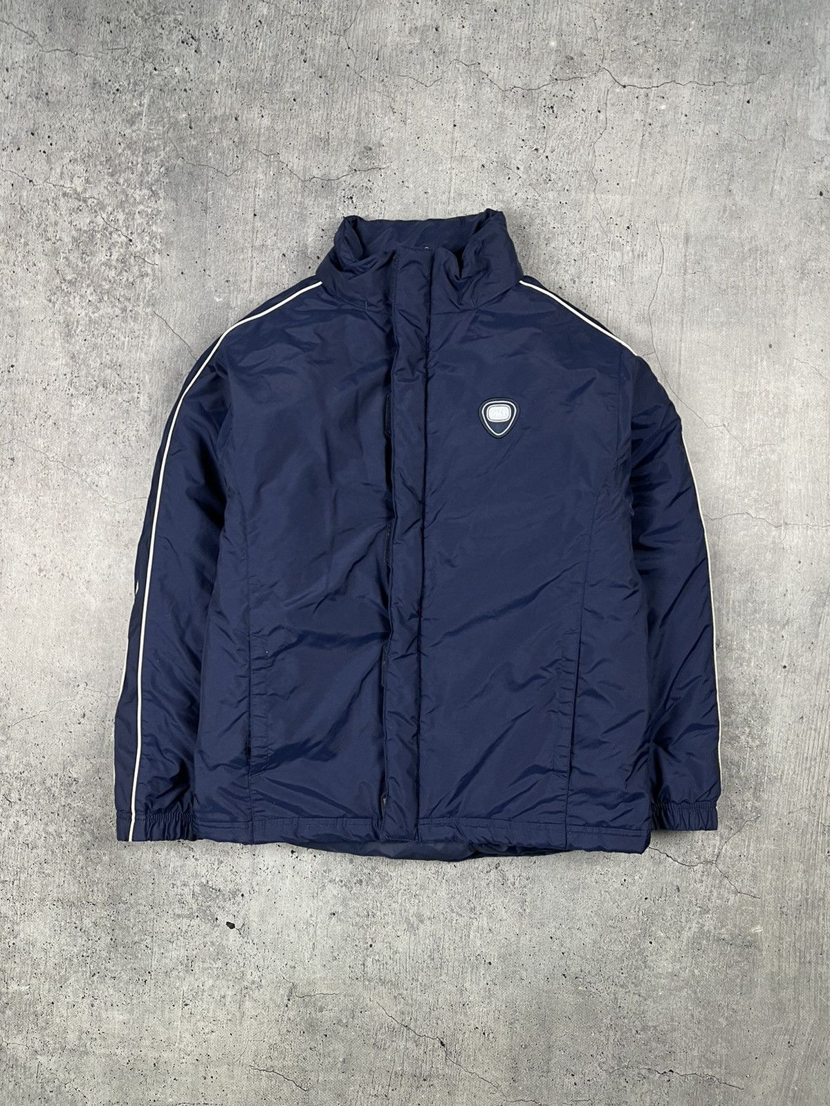 Nike × Nike ACG × Vintage Nike Vintage 90s Small Logo Blue Down Jacket Winter Puffer Size M / US 6-8 / IT 42-44 - 1 Thumbnail