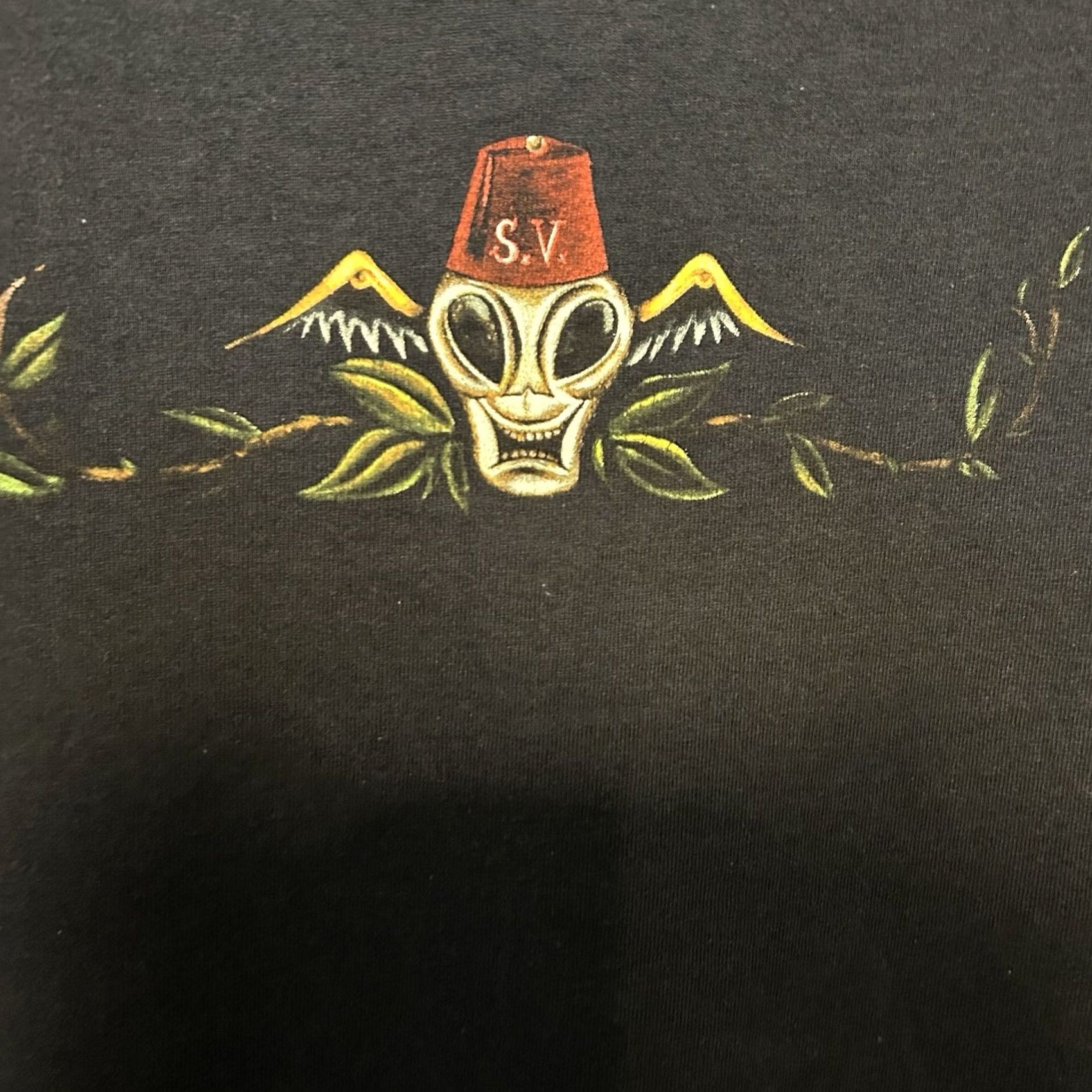 Vintage VINTAGE Steve Vai Fire Garden Cover Shirt Men XL Black Short Sleeve Double Sided Size US XL / EU 56 / 4 - 6 Thumbnail