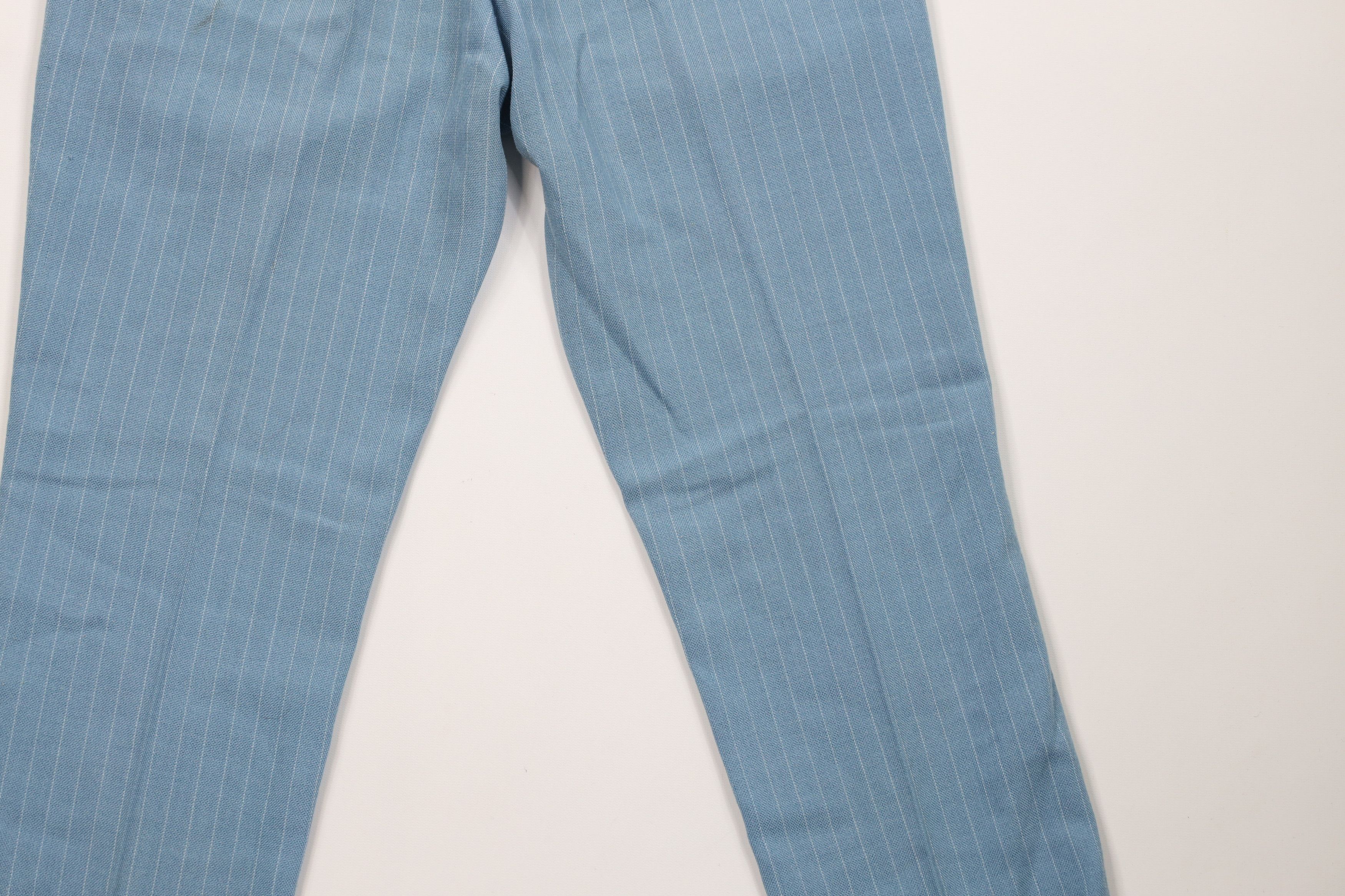 Vintage Vintage 70s Streetwear Pinstriped Chino Pants Blue USA Size US 30 / EU 46 - 13 Thumbnail