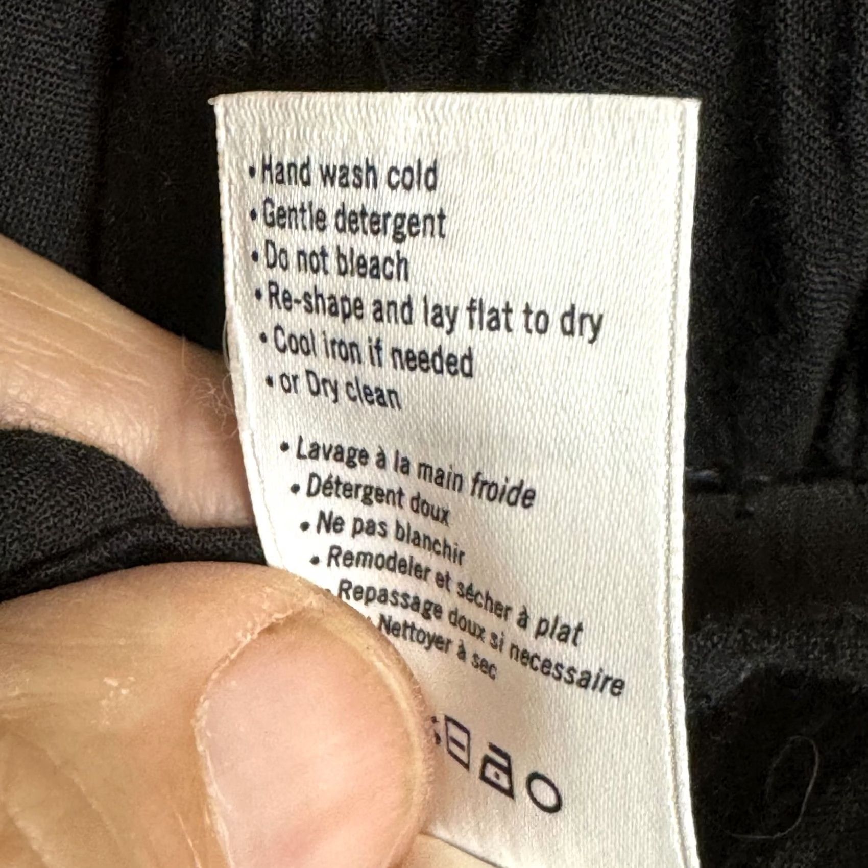 Paige Paige Blouse Women M Black Cotton Knit Sleeveless Knotted Shoulder Elastic Neck W278 Size M / US 6-8 / IT 42-44 - 7 Thumbnail