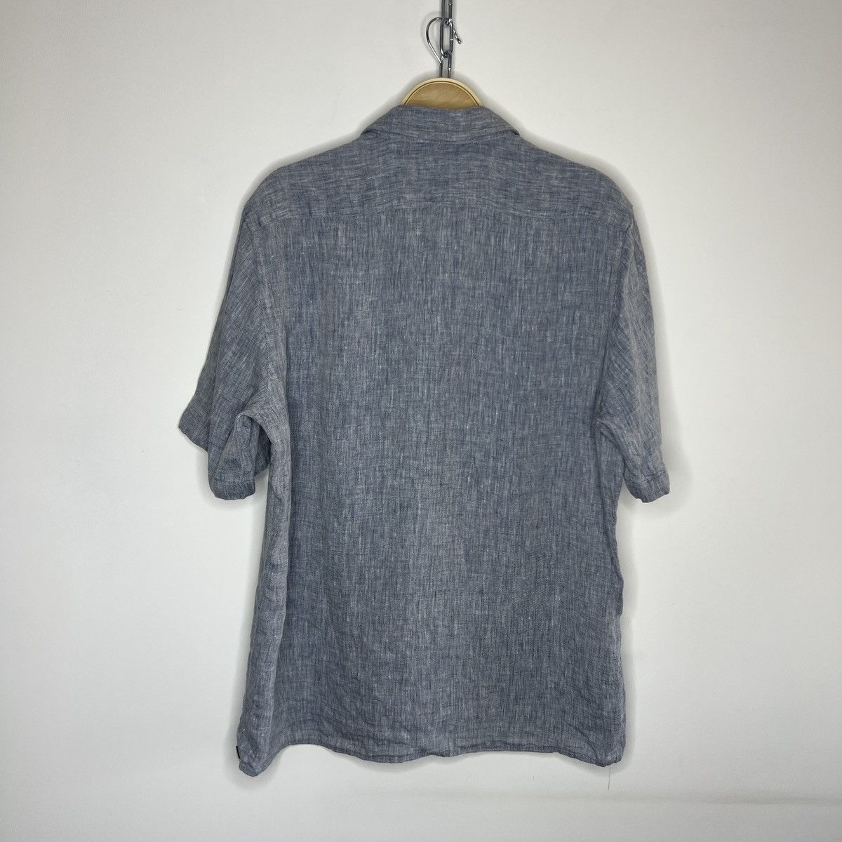 Designer × Hugo Boss Brand New Men’s Hugo Boss Casual Linen Shirt L Grey Size US L / EU 52-54 / 3 - 9 Thumbnail