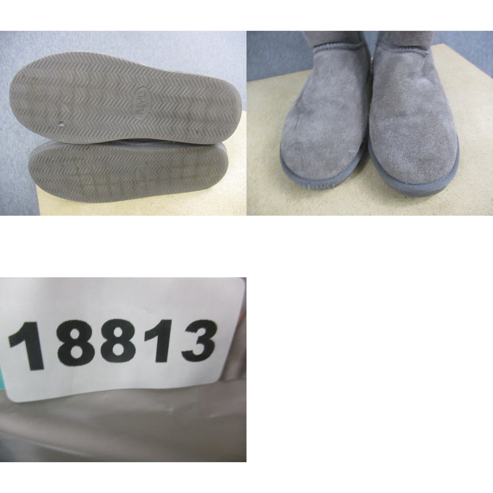 Vintage VINTAGE Beach Feet Boots Womens Size 10 Gray Suede Sheepskin Lined Mid Calf Winter Size US 10 / IT 40 - 8 Thumbnail