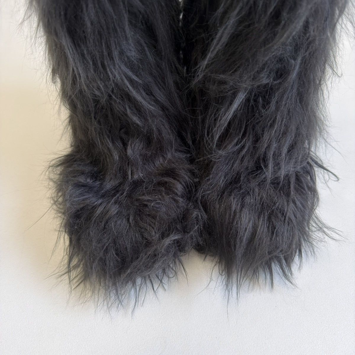 Miu Miu Eco Mongolian Faux Fur Tall Boots Size US 6.5 / IT 36.5 - 10 Thumbnail