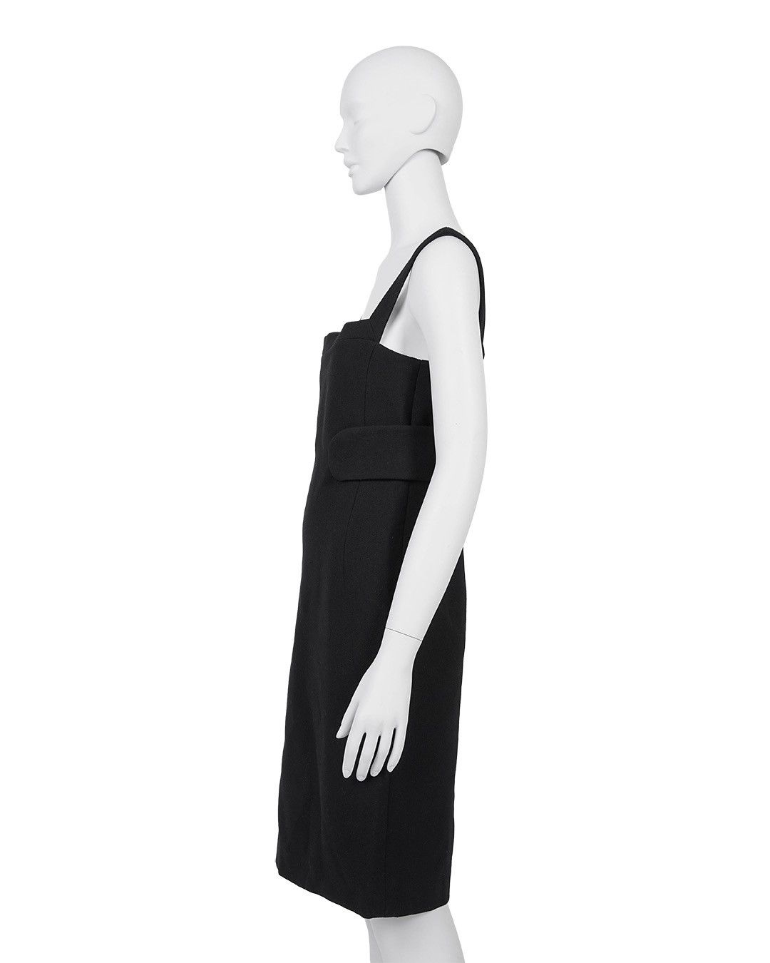 Prada Prada F/W2001 Black Wool Dress Size S / US 4 / IT 40 - 4 Thumbnail