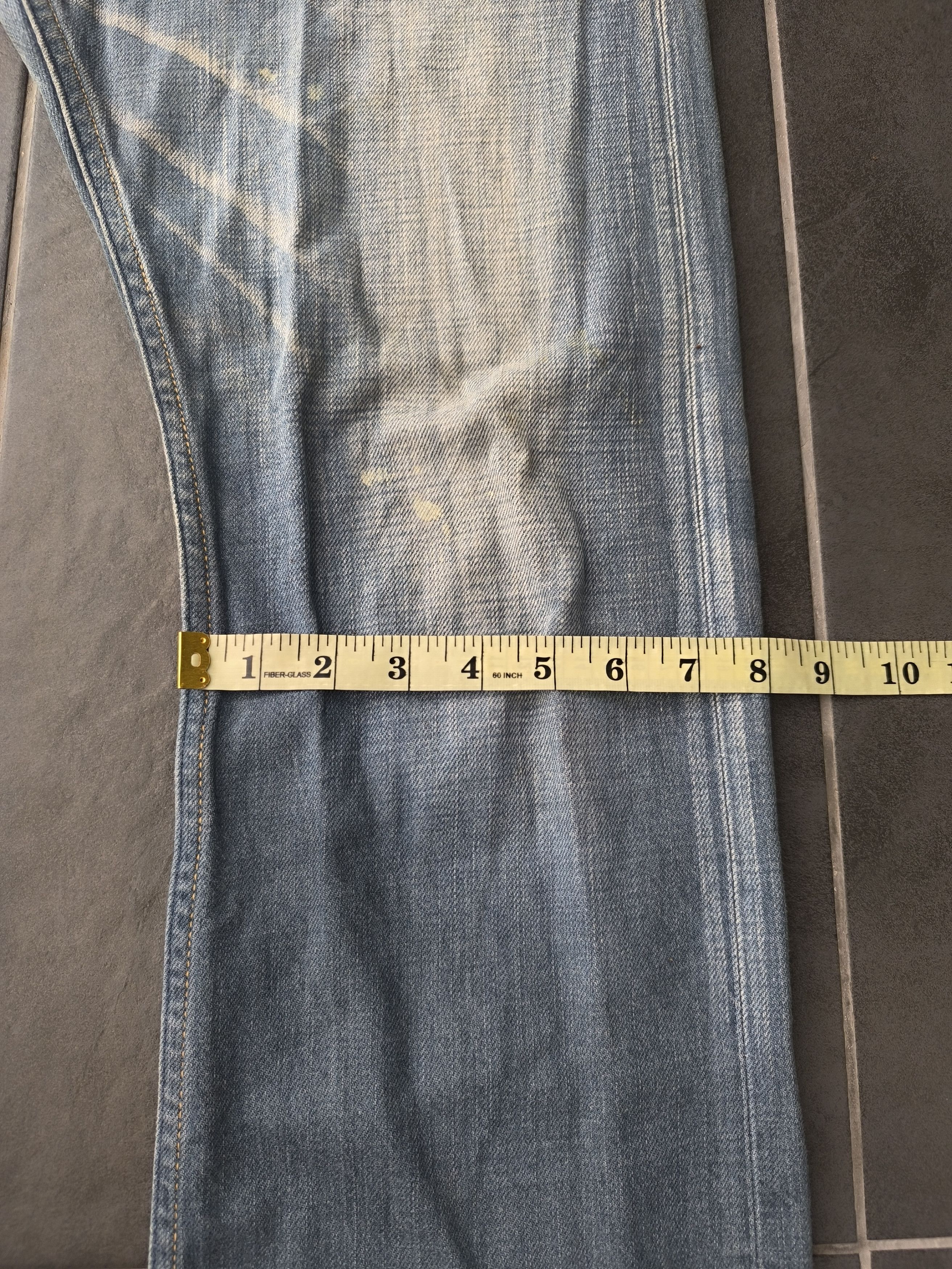 If Six Was Nine × Japanese Brand × Le Grande Bleu (L.G.B.) FLARE JEANS BUCKLE BACK NUMBER JEANS Size US 34 / EU 50 - 15 Thumbnail
