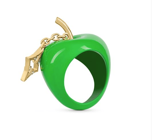 Louis Vuitton Louis Vuitton LV Fruits Apple Ring Size ONE SIZE - 4 Thumbnail