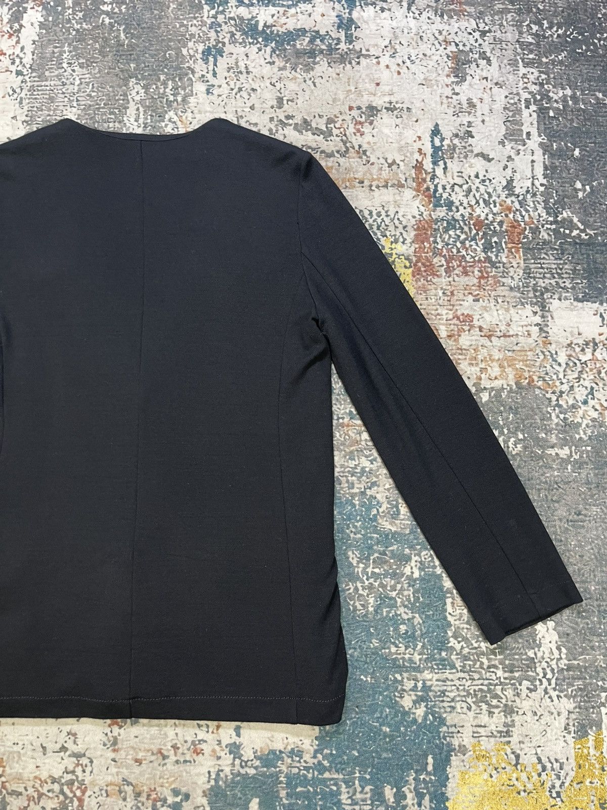 Sonia Rykiel Sonia Rykiel Black Rayon Stretch Jacket Size M / US 6-8 / IT 42-44 - 4 Thumbnail
