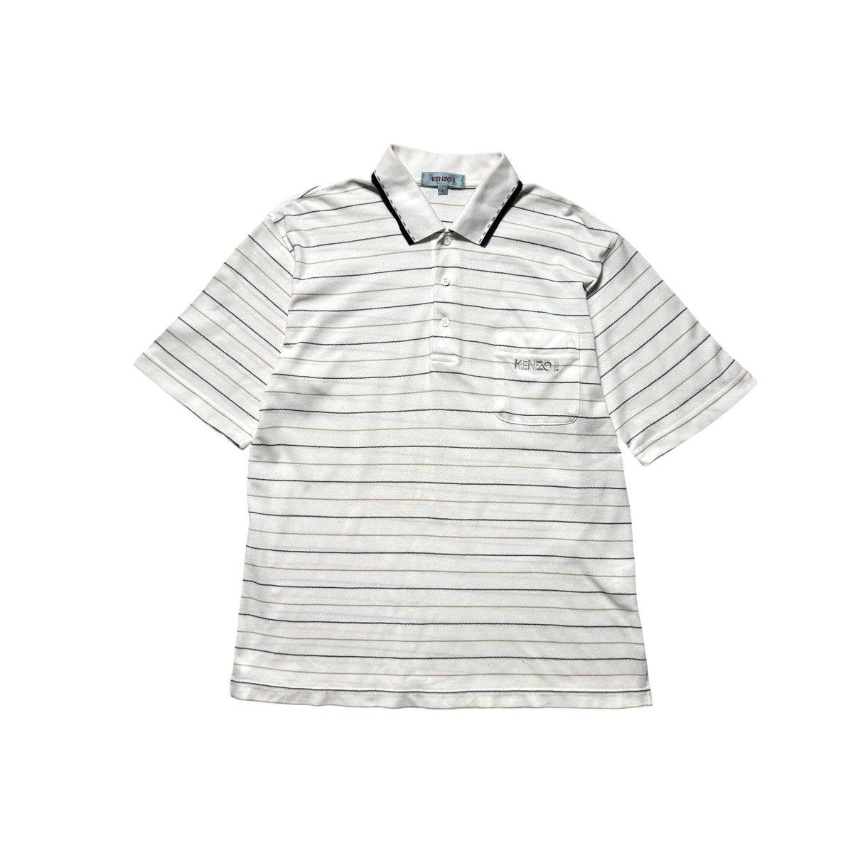Kenzo Vintage Kenzo Embroidery Logo Polos Size US M / EU 48-50 / 2 - 1 Thumbnail