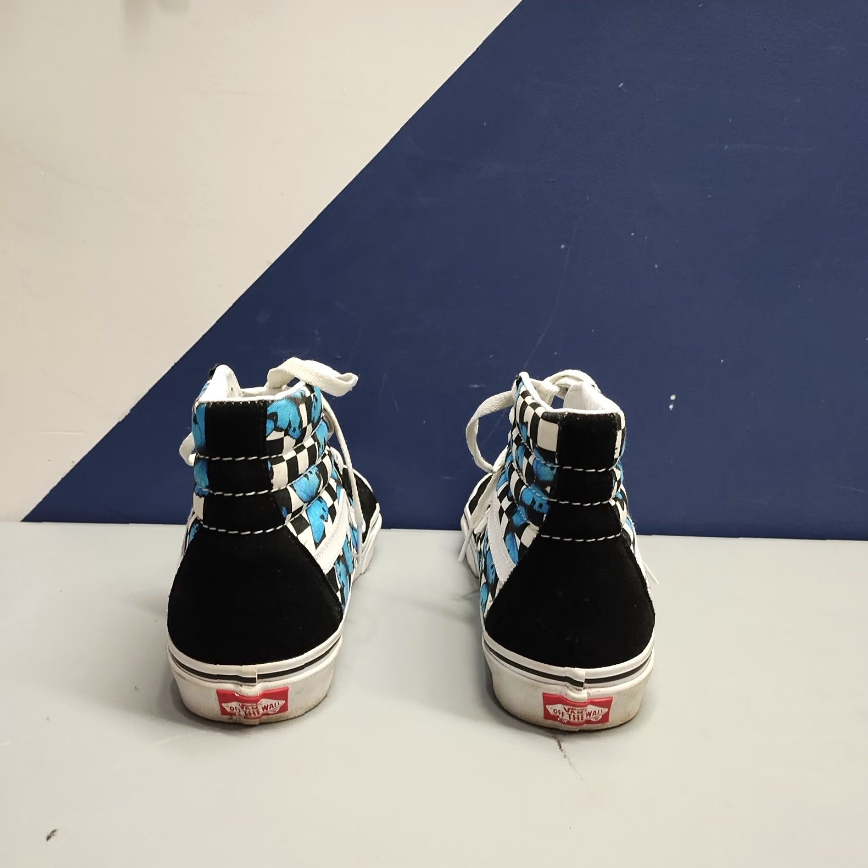 Vans VANS High Top Athletic Sneakers Unisex Size 8.5 Multi Butterfly Printed Round Toe Mens Size US M / EU 48-50 / 2 - 4 Thumbnail