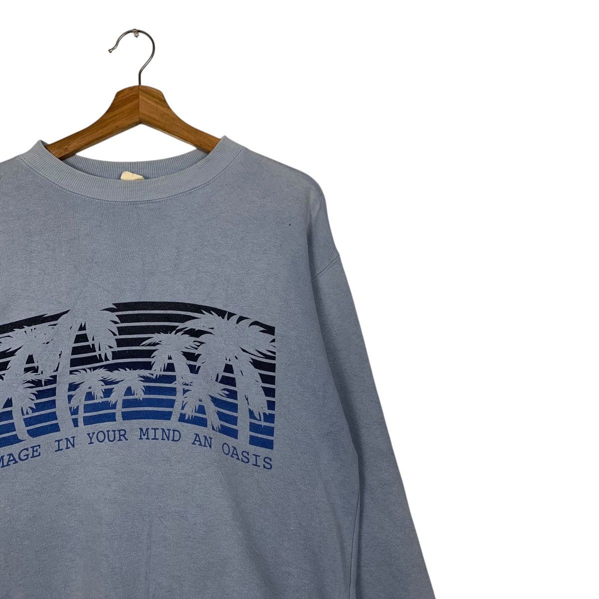Japanese Brand PLEVO Sportswear Oasis Paradise Graphic Sweatshirt #1583-C71 Size US M / EU 48-50 / 2 - 5 Thumbnail