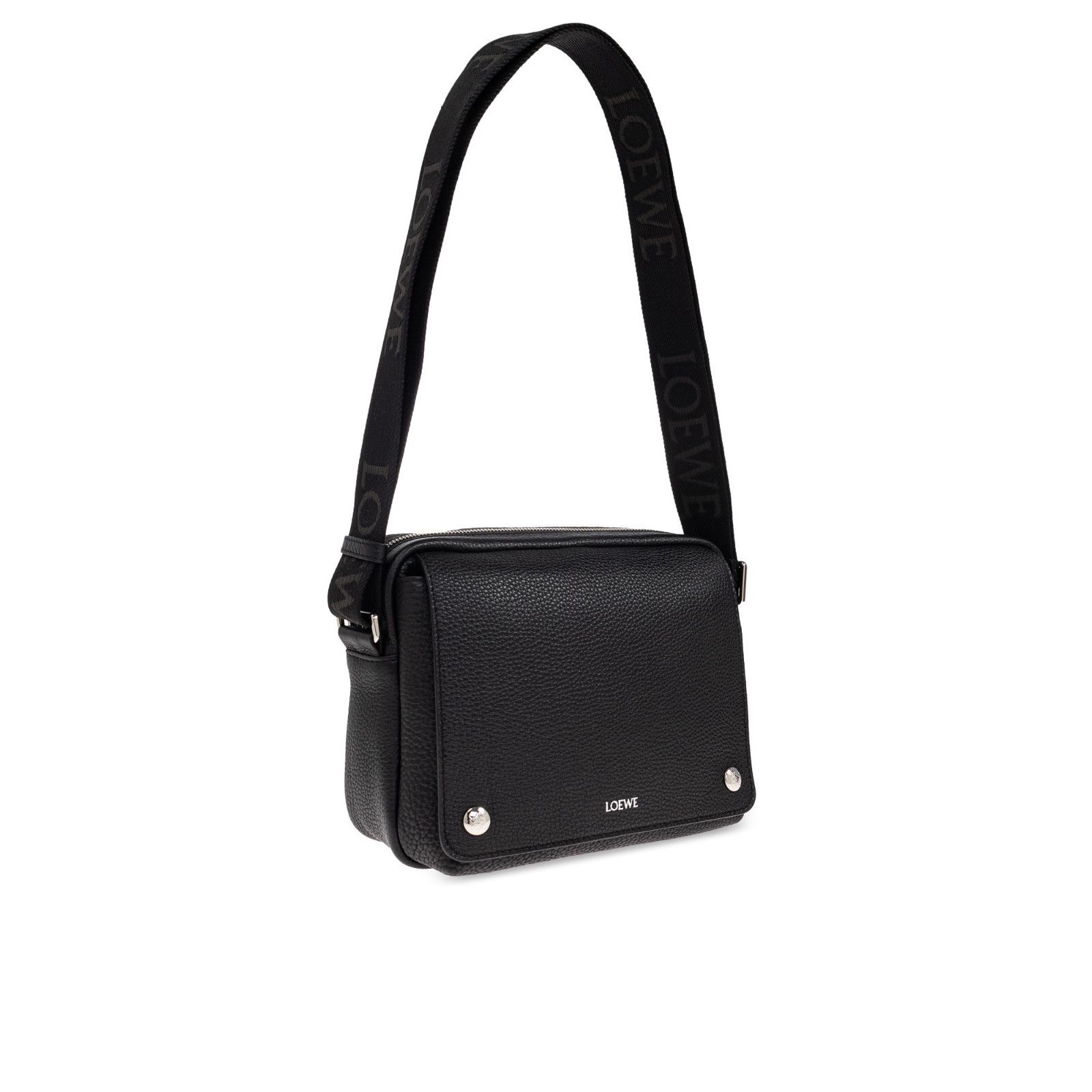 Loewe LOEWE Pebble Medium Black Leather Messenger Bag New & Authen Size ONE SIZE - 3 Thumbnail