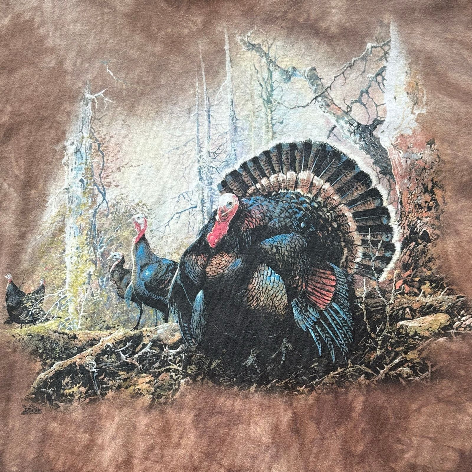 Other Turkey tee brown tye dye vintage the mountain Size US XXL / EU 58 / 5 - 2 Thumbnail