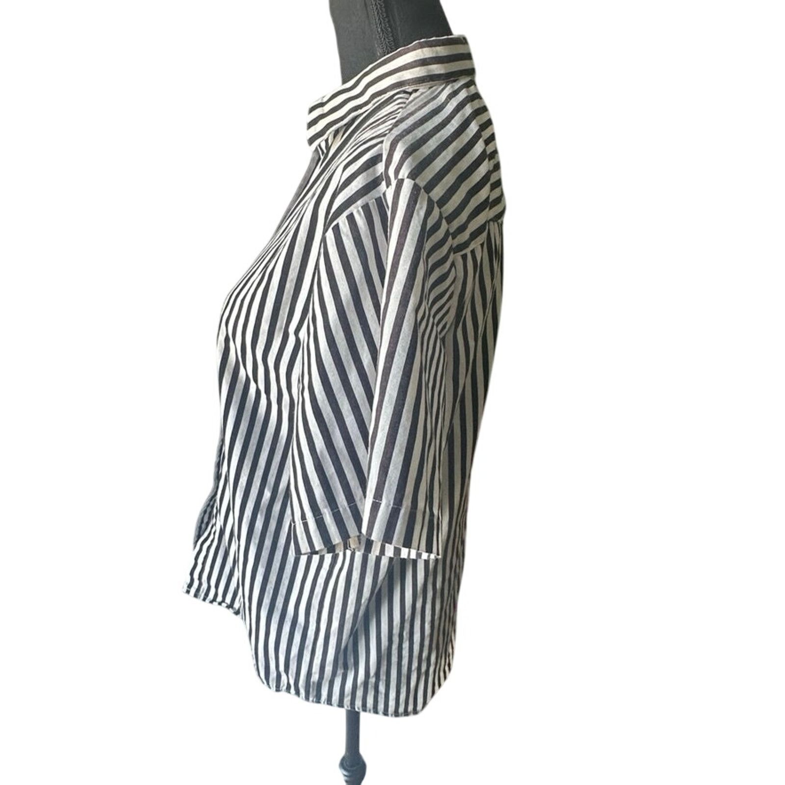 Panhandle Slim Vintage Panhandle Slim Western Black White Striped Shirt Size US S / EU 44-46 / 1 - 4 Thumbnail