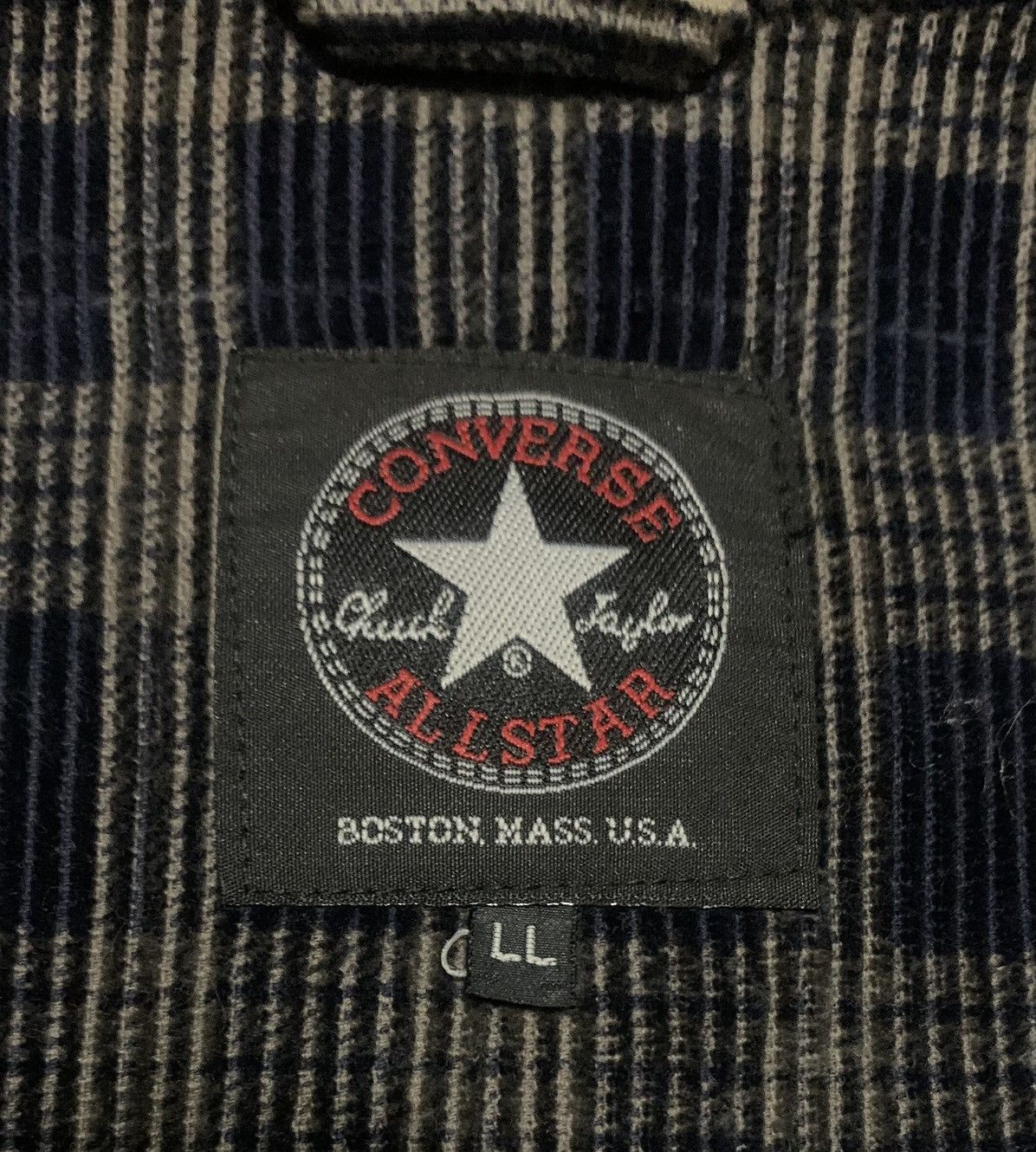 Converse Vintage 90s Converse Corduroy Flannel Shirt Jacket Zipper Up Size US L / EU 52-54 / 3 - 8 Thumbnail