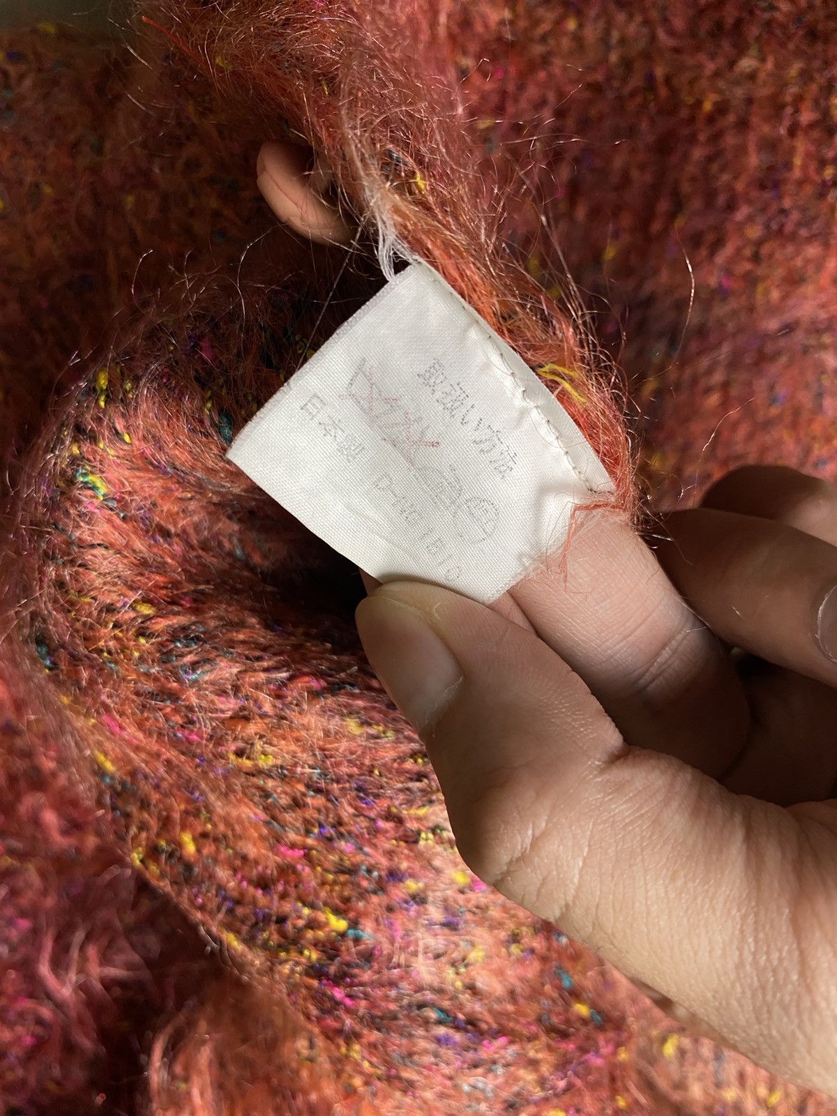 If Six Was Nine × Japanese Brand Poret Fuzzy Mohair Grunge Sweater Cardigan Size US M / EU 48-50 / 2 - 8 Thumbnail
