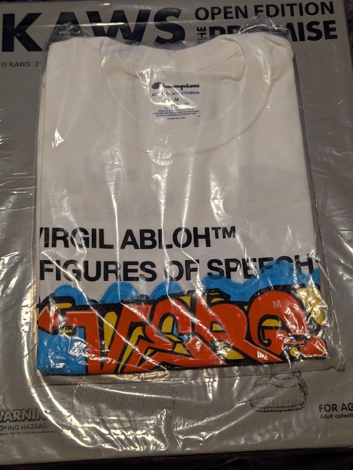 Virgil Abloh Qatar Virgil Abloh "Figures of Speech" T-Shirt Medium White Size US M / EU 48-50 / 2 - 3 Thumbnail