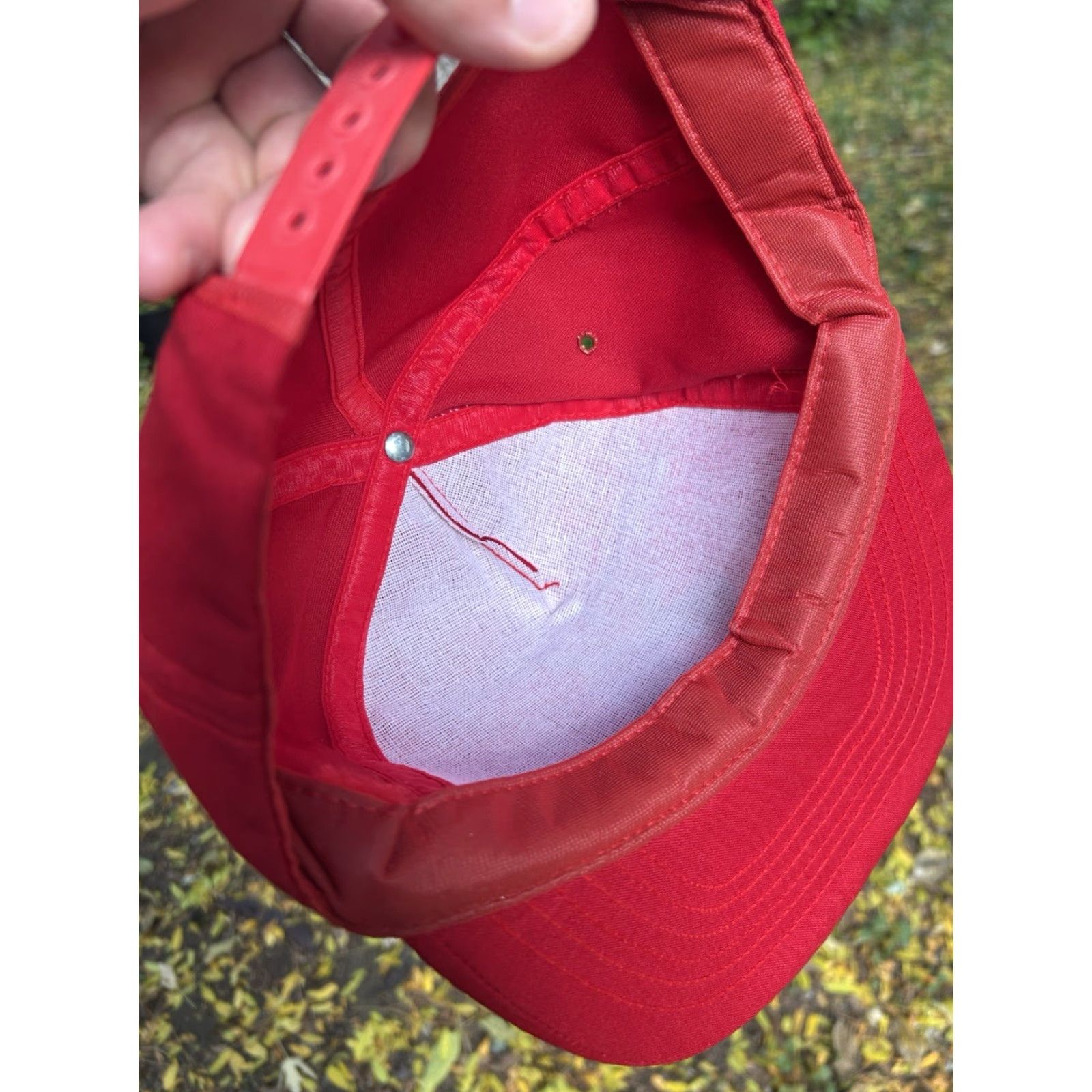 Vintage VINTAGE 80s 90s Snap-Back Hat Cap Nashville Tennessee USA Red Mens Adjustable Snapback Hat City Music USA Size ONE SIZE - 6 Thumbnail