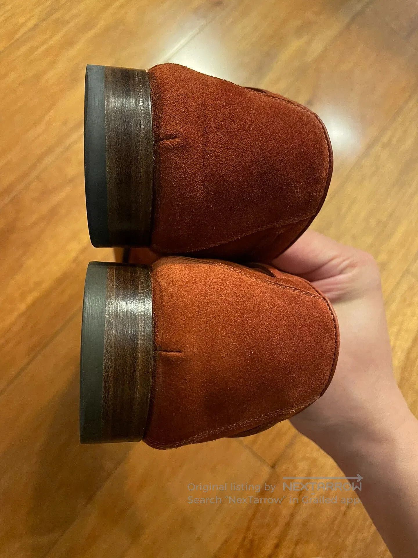 Hermes hermes men's suede loafers in excellent condition. Size US 10 / EU 43 - 4 Thumbnail