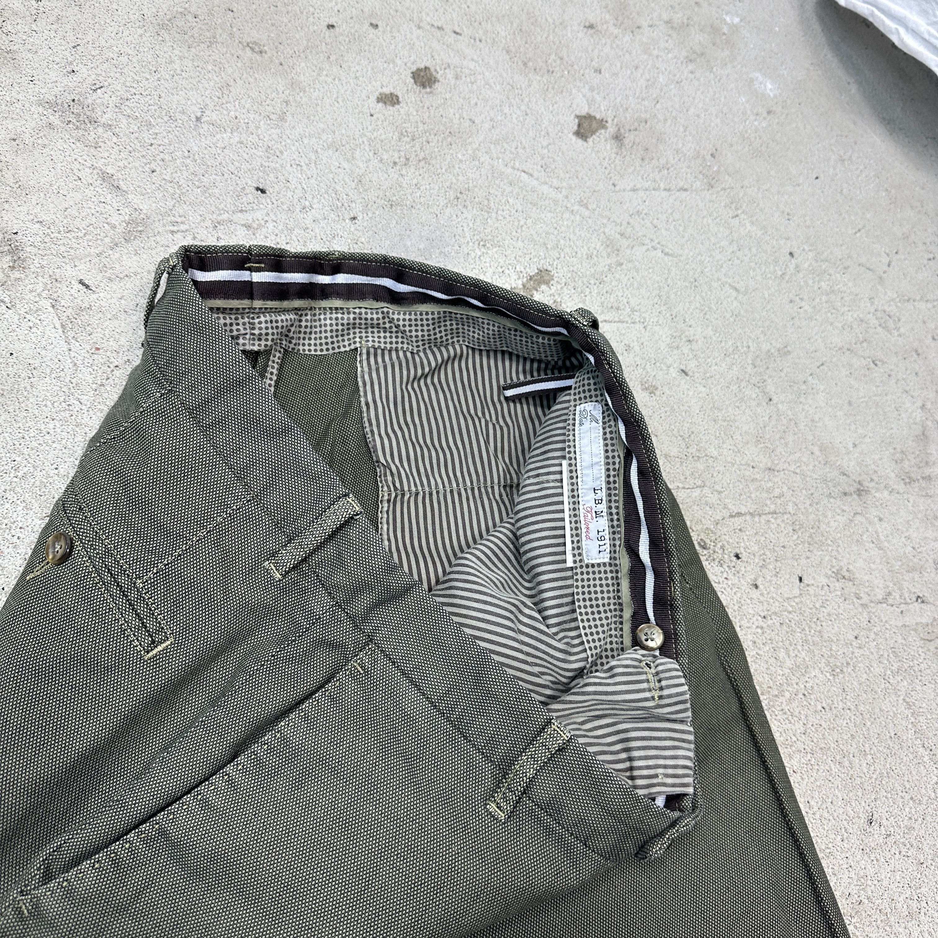 Vintage Vintage Straight LBM 1911 Italian Sartorial Pants 00s Size US 35 - 3 Thumbnail