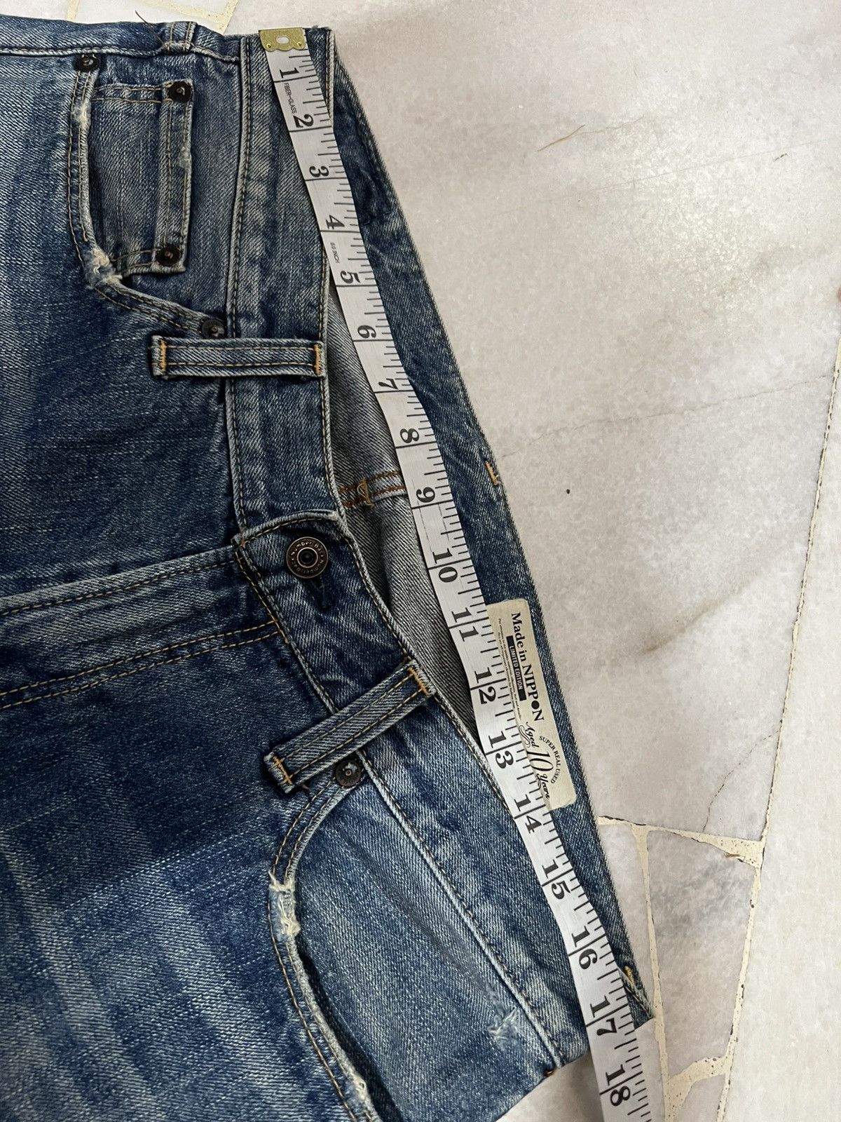 If Six Was Nine × Le Grande Bleu (L.G.B.) × Seditionaries 🌈Flare Japanese Back Number Distressed Jean Ripped Size US 34 / EU 50 - 19 Thumbnail