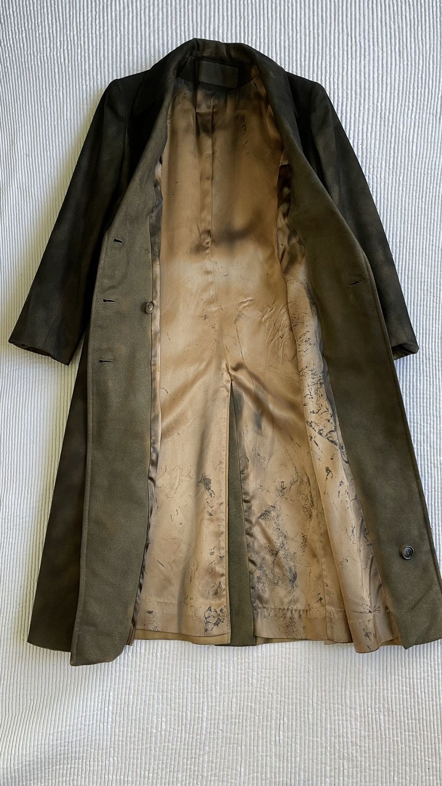Handmade Painted Black Wool Topcoat Size US M / EU 48-50 / 2 - 2 Thumbnail