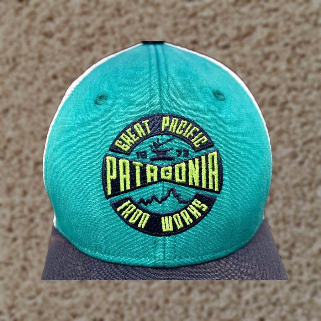Patagonia VINTAGE Patagonia Trucker Hat Cap Adult One Size Blue Cotton Twill Size ONE SIZE - 1 Thumbnail