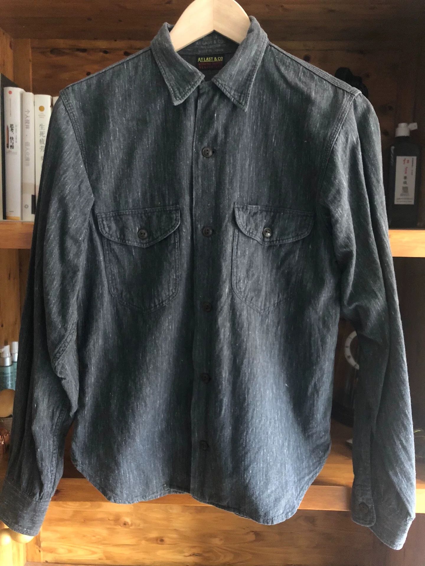 At Last & Co Out of Print Pepper Salt Shirt Size US M / EU 48-50 / 2 - 1 Thumbnail