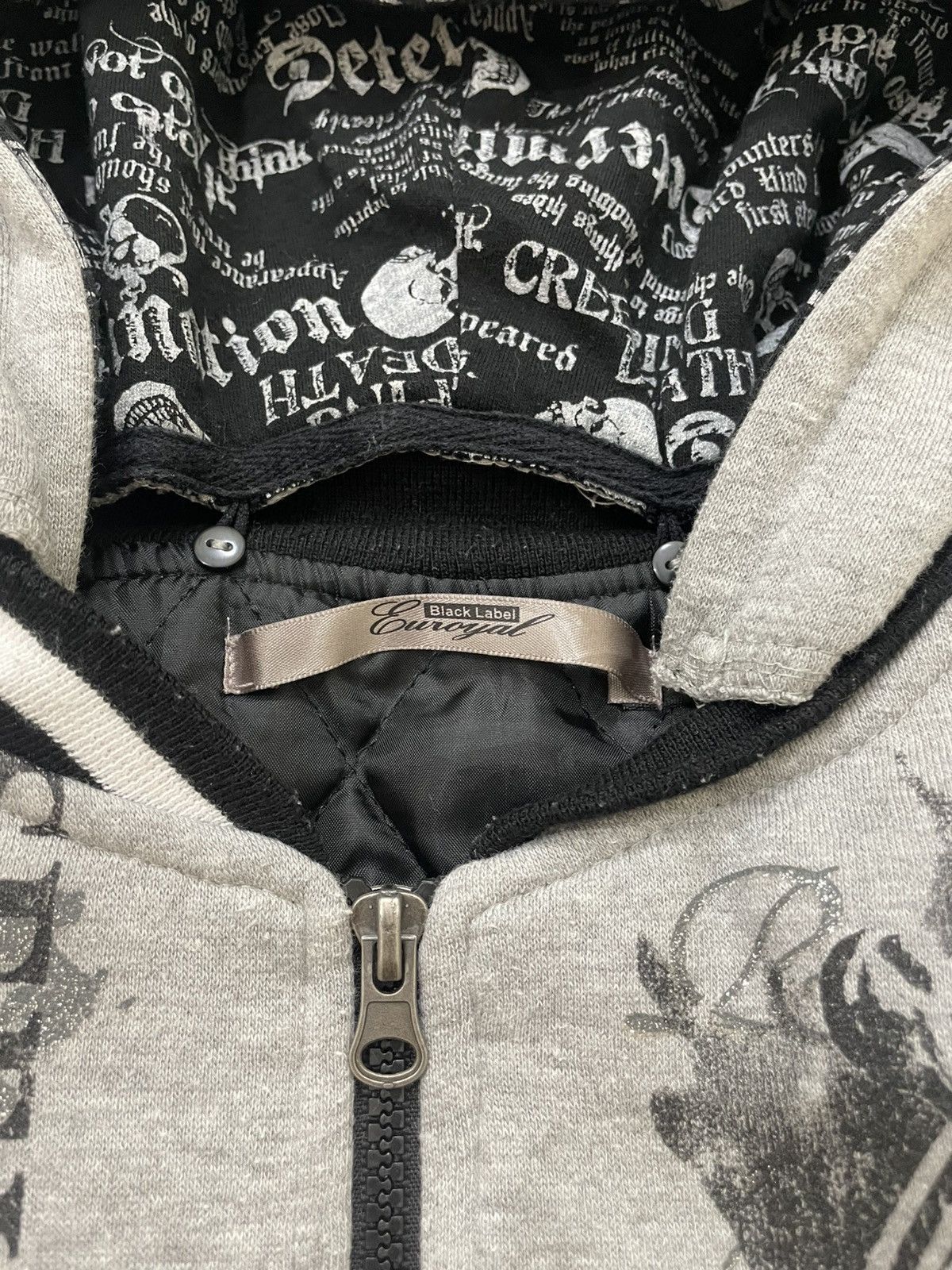 Japanese Brand 2000s Japanese Poem Hooded gothic Ifsix LGB hysteric Y2K Size US L / EU 52-54 / 3 - 5 Thumbnail