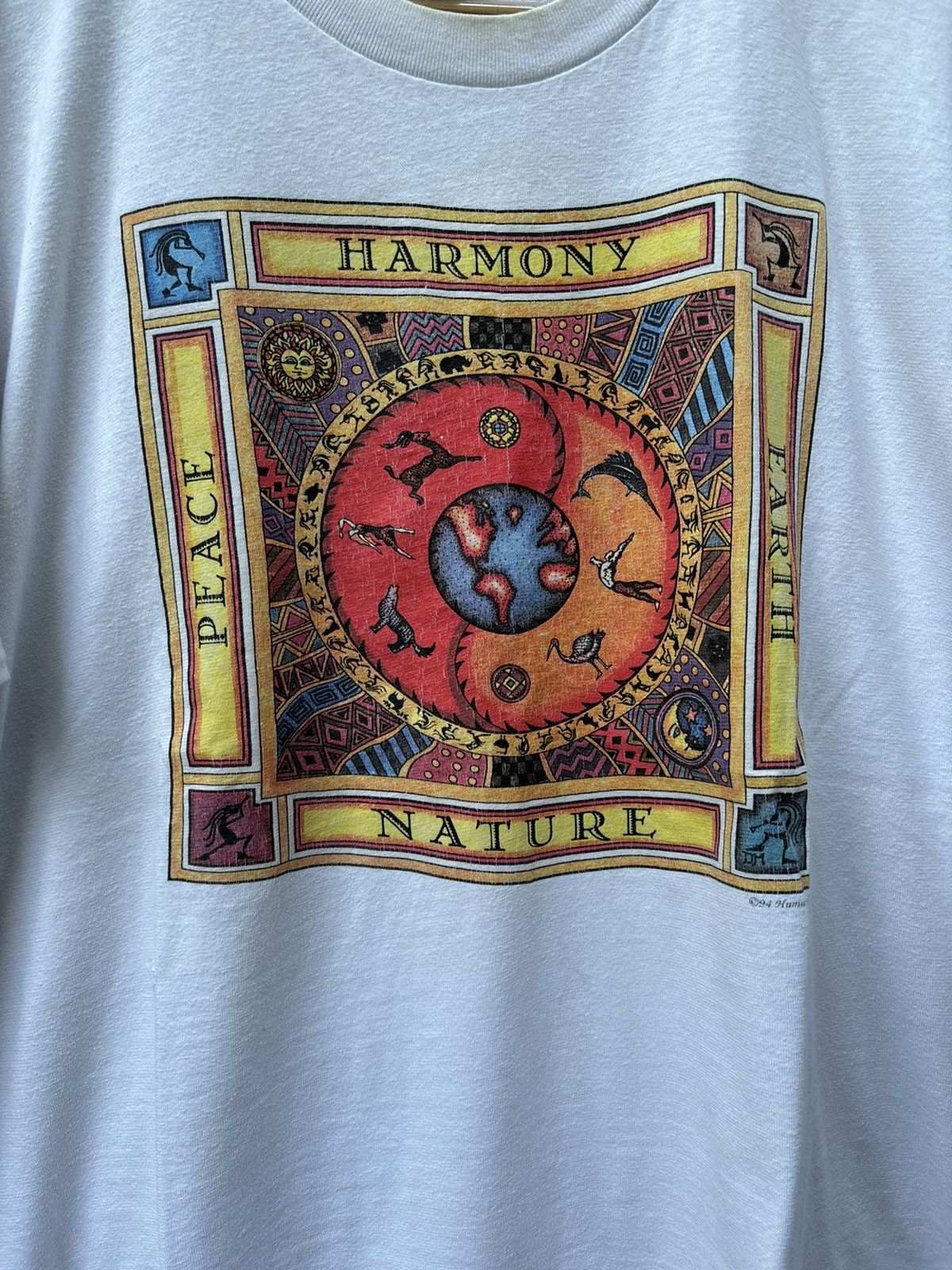 Vintage RARE! Vintage 90’s Human I-Tees Earth Day Size US XL / EU 56 / 4 - 4 Thumbnail