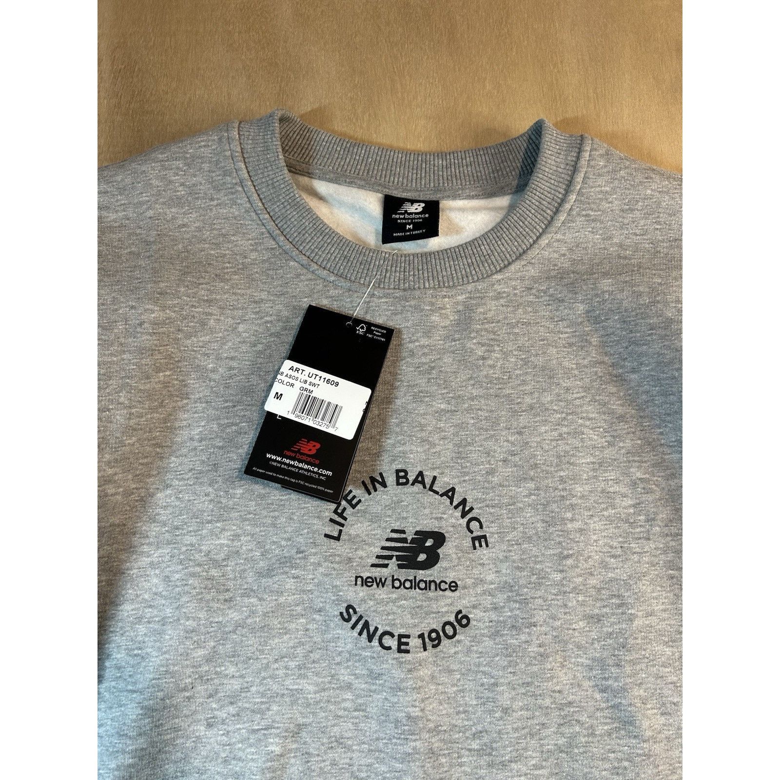 New Balance New Balance Life In Balance CrewNeck ASOS Sz M Gray New Size US M / EU 48-50 / 2 - 3 Thumbnail