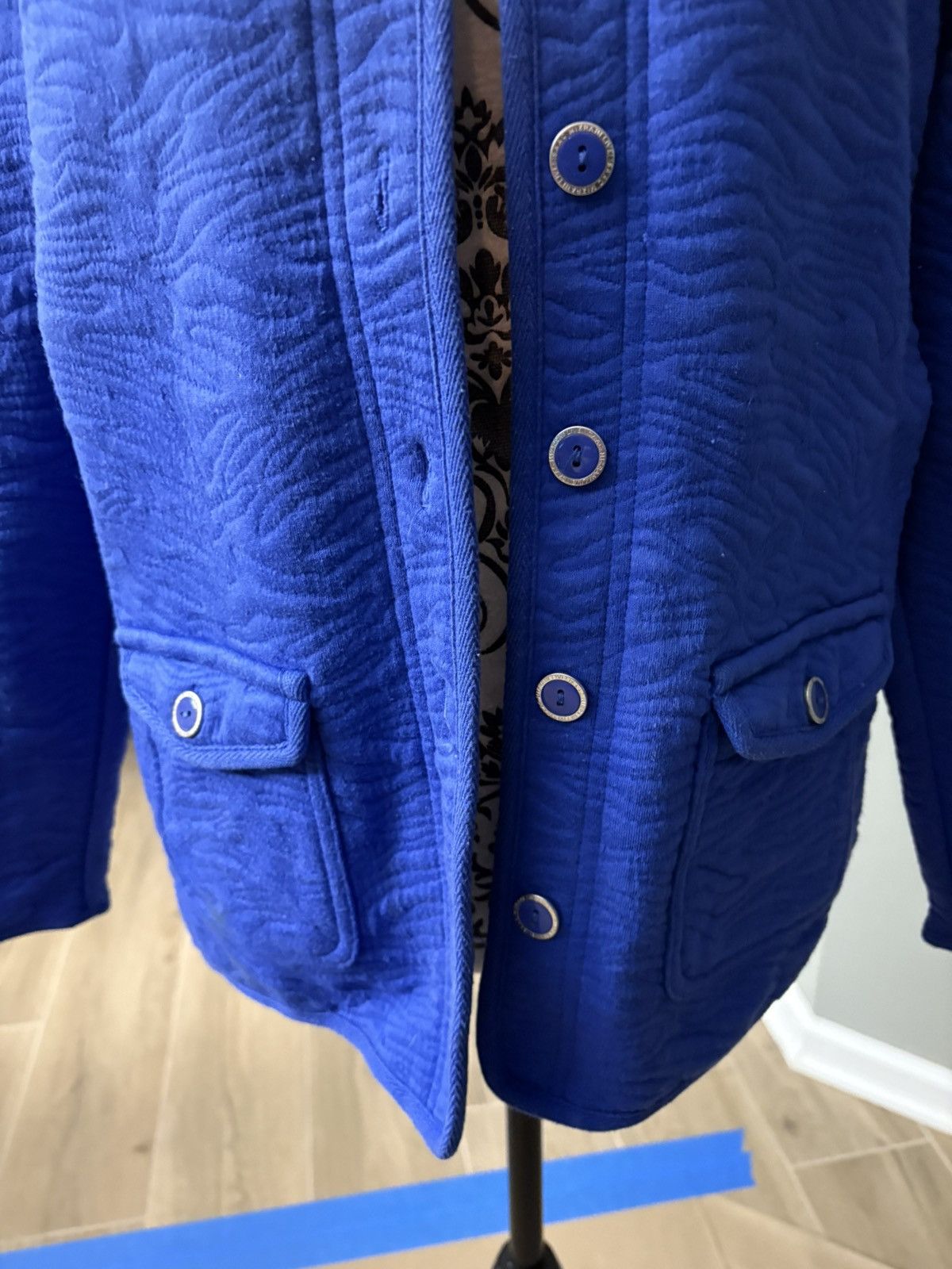 Isaac Mizrahi Blue button down size medium Shacket jacket Size M / US 6-8 / IT 42-44 - 3 Thumbnail