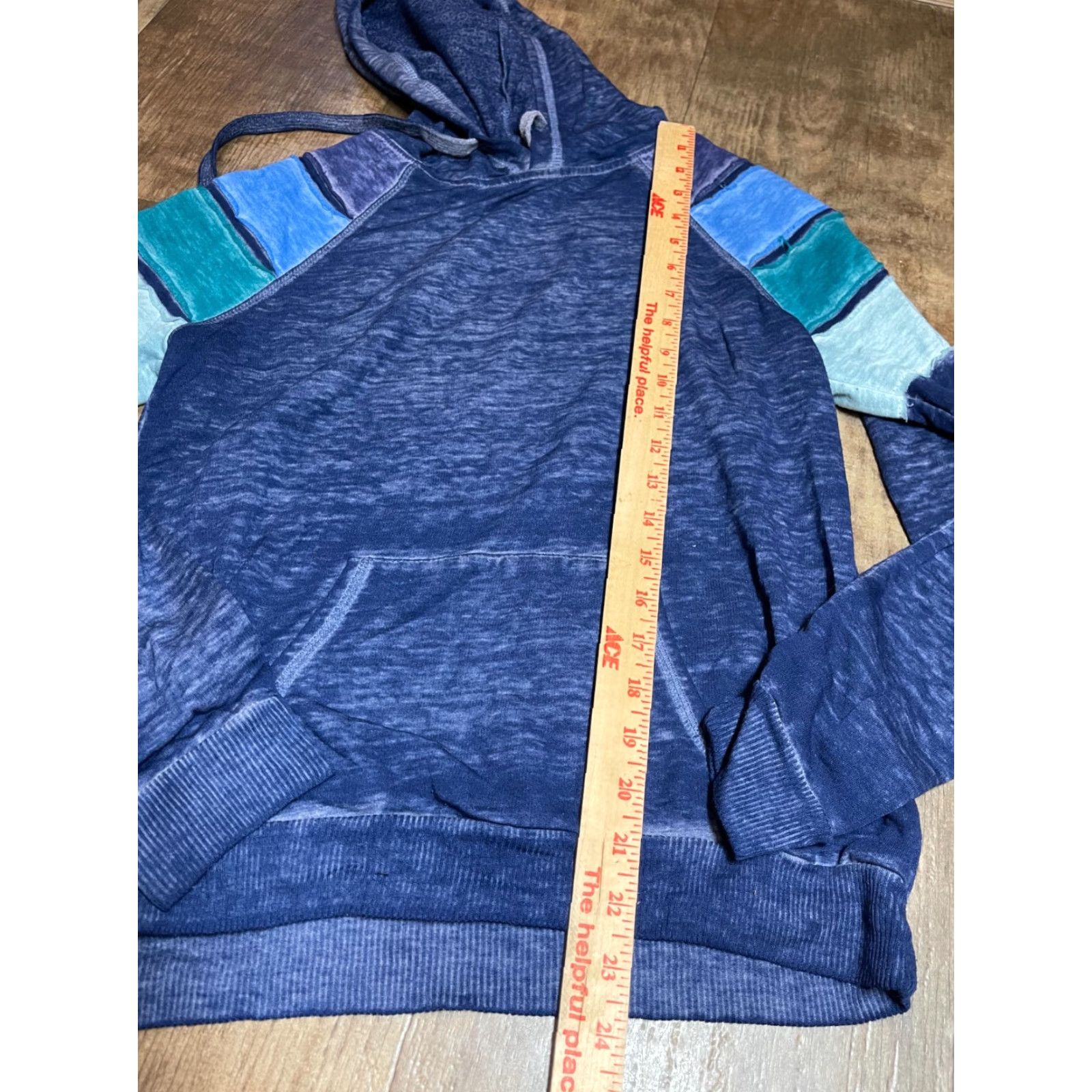 Vintage True Craft Hoodie Sweat Shirt Hooded Womens Small S Blue Pullover Pockets Floral Pattern All Seasons Breathable Activewear Regular Fit Pink? Size S / US 4 / IT 40 - 2 Thumbnail