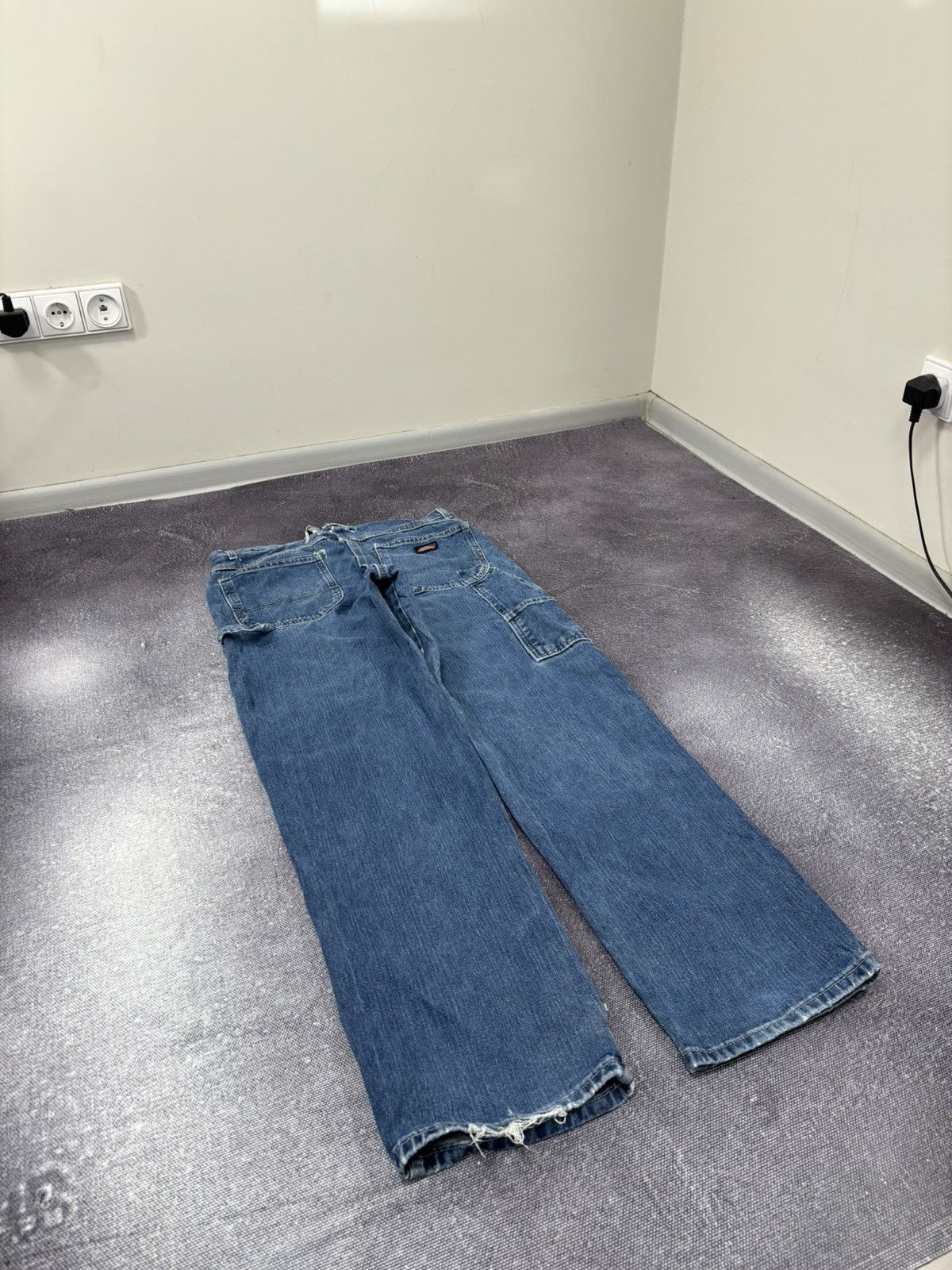 Dickies Vintage Dickies Y2K Relaxed Fit Faded Blue Work Baggy Jeans Size US 34 / EU 50 - 4 Thumbnail