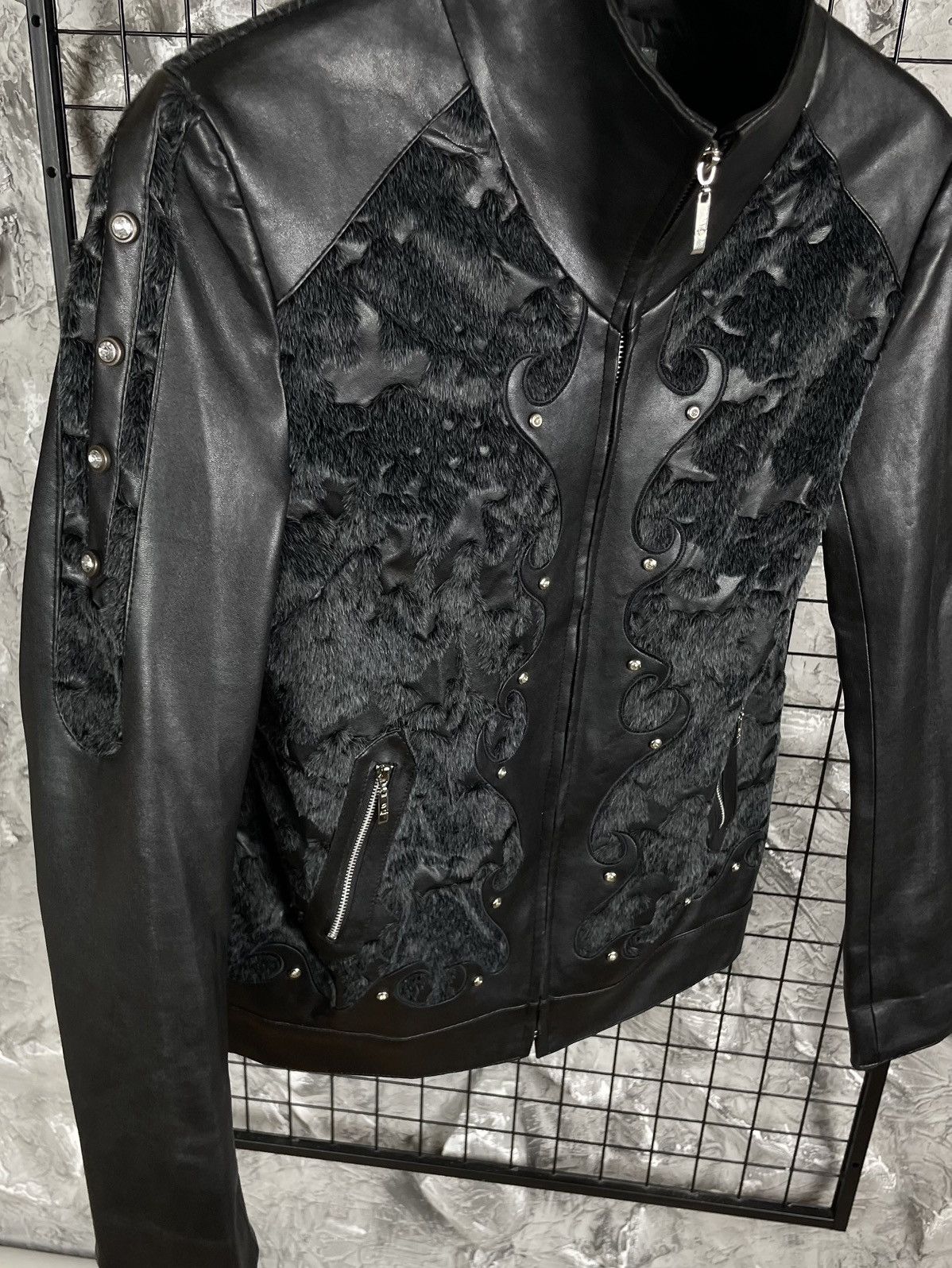 If Six Was Nine Archive Y2K Faux Leather Fur Jacket Vamp Kmrii LGB Vibe Size US S / EU 44-46 / 1 - 9 Thumbnail