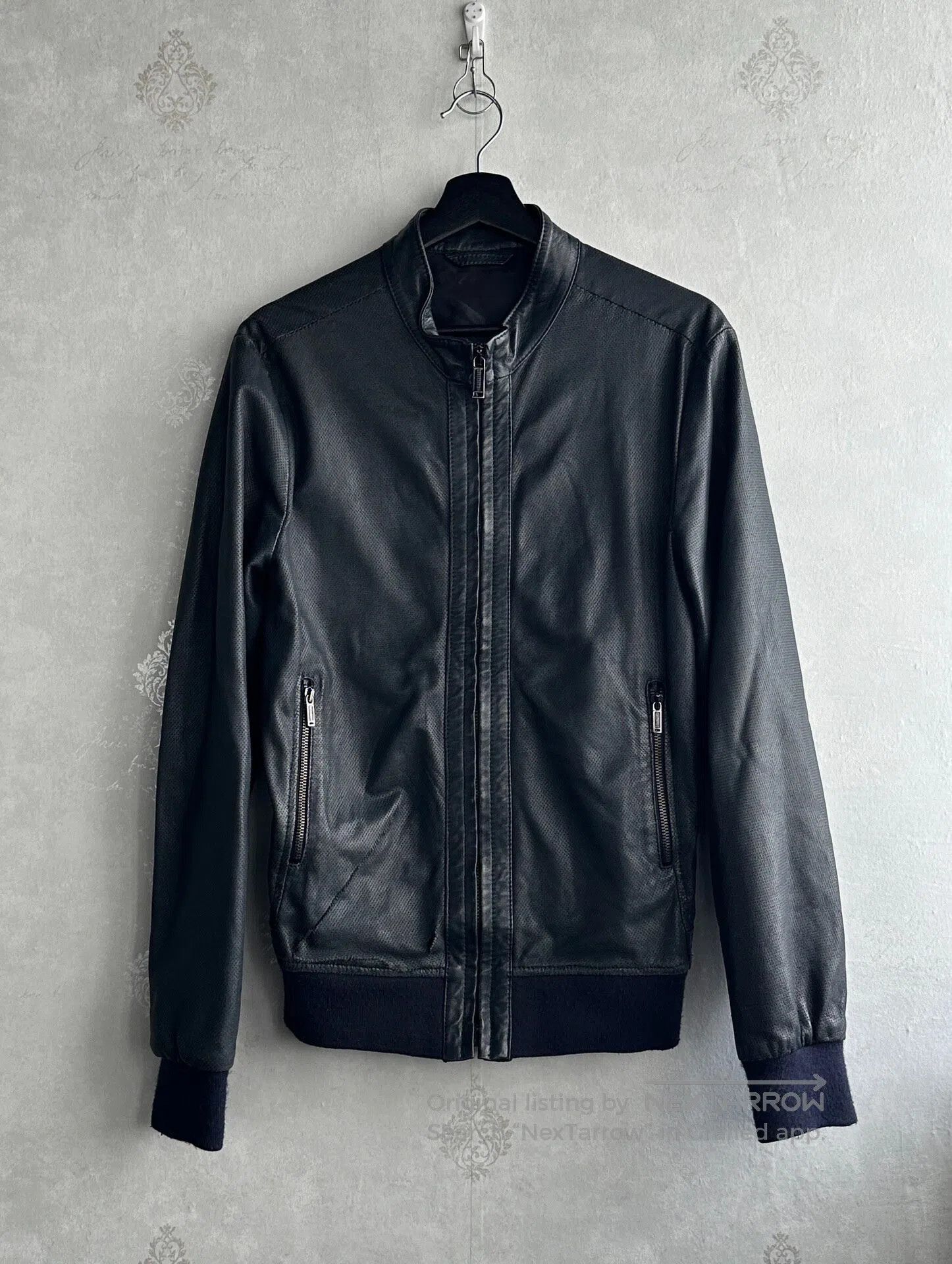 Dirk Bikkembergs dirk bikkembergs Airlock zipper leather jacket| Size US M / EU 48-50 / 2 - 2 Thumbnail