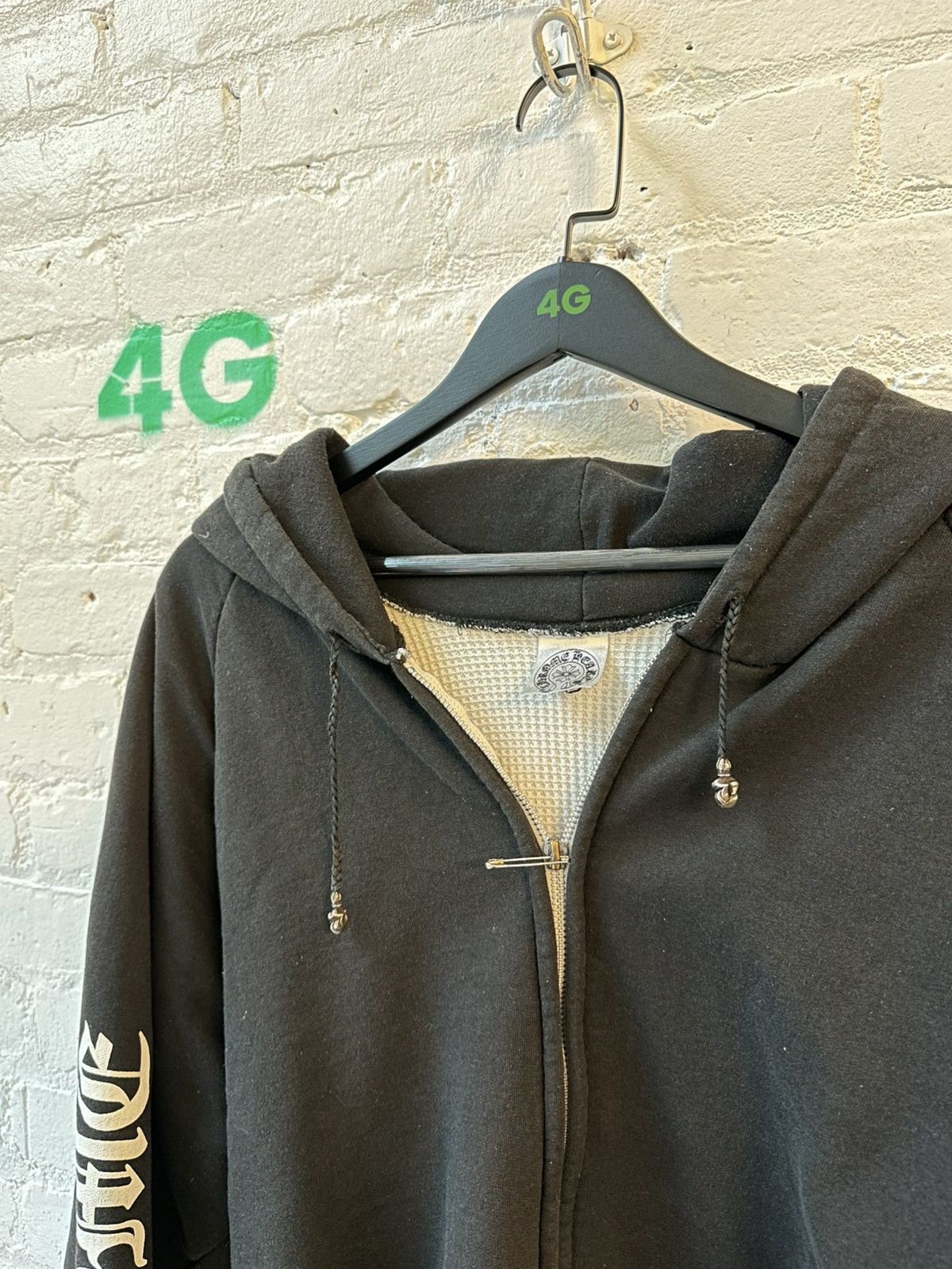 Chrome Hearts CHROME HEARTS VINTAGE THERMAL LINED HOODIE Size US XXL / EU 58 / 5 - 3 Thumbnail