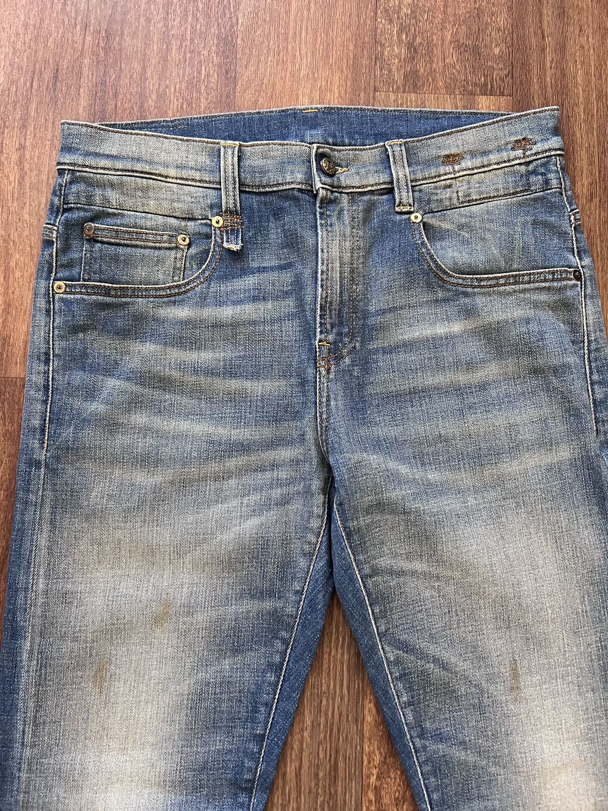 R13 Faded dirty wash SS16 Boy jeans,sz 33, Italy, worn X 2 Size US 33 - 2 Thumbnail