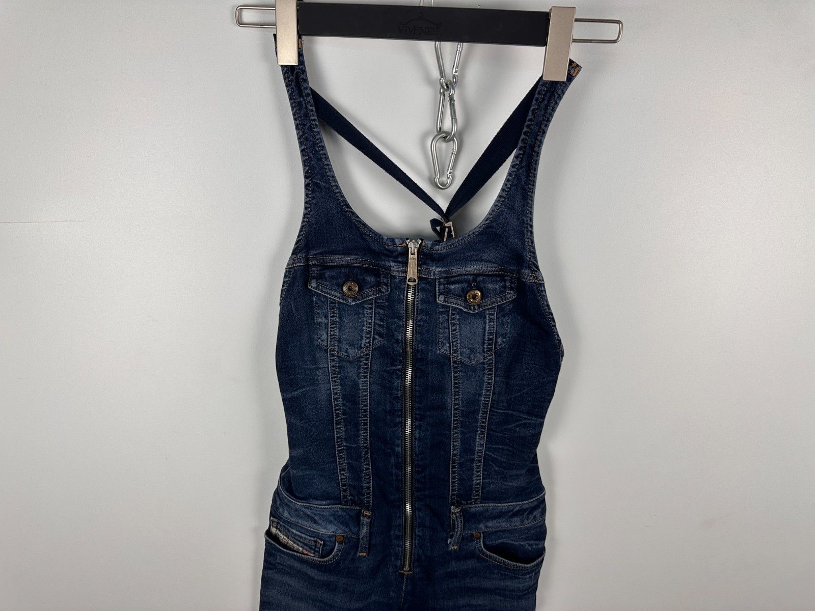Diesel Diesel Women's Jeomp Blue Denim Jumpsuit Overalls Size XS Size 24" / US 00 / IT 34 - 2 Thumbnail